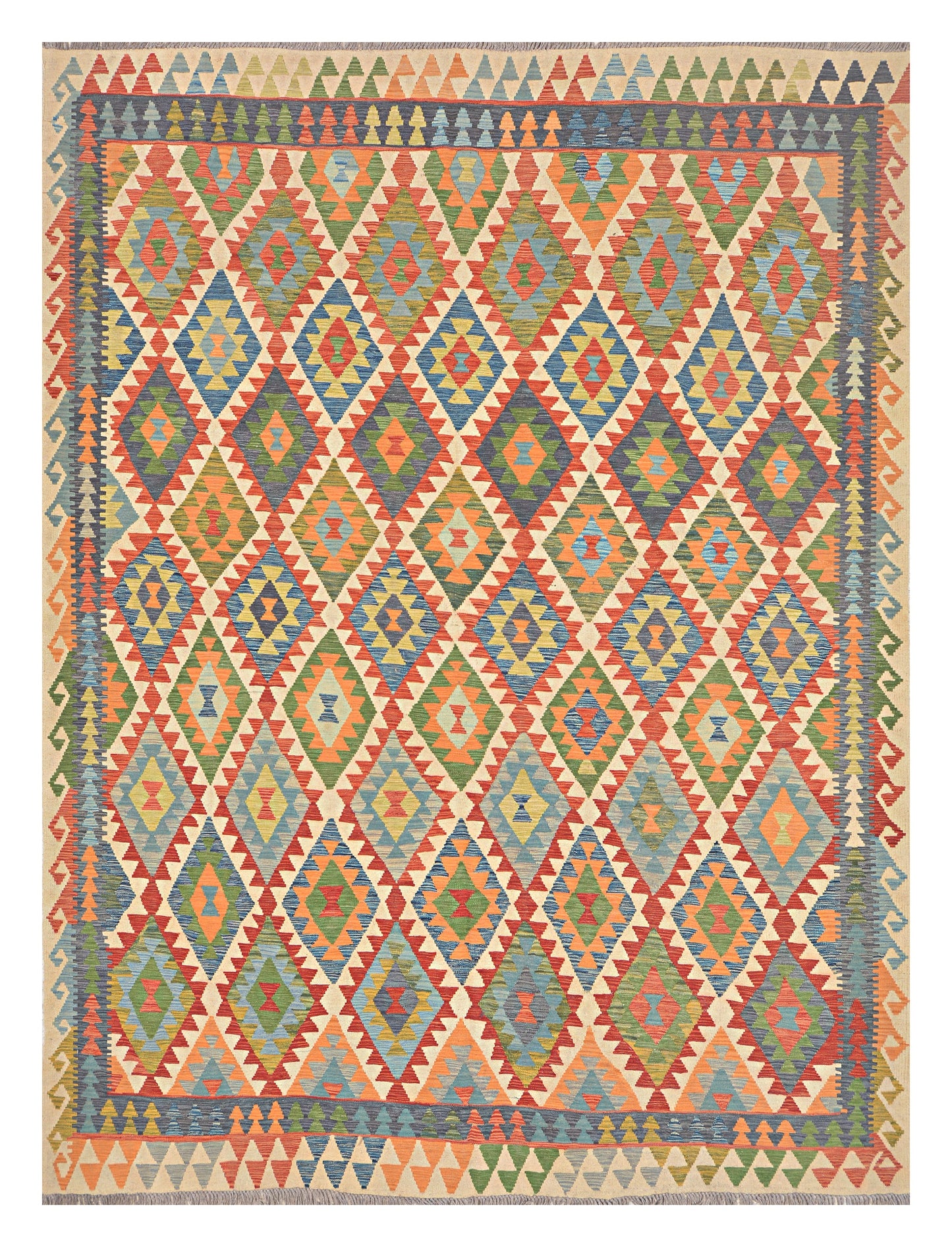 Afghan Kilim - 8x11 ft