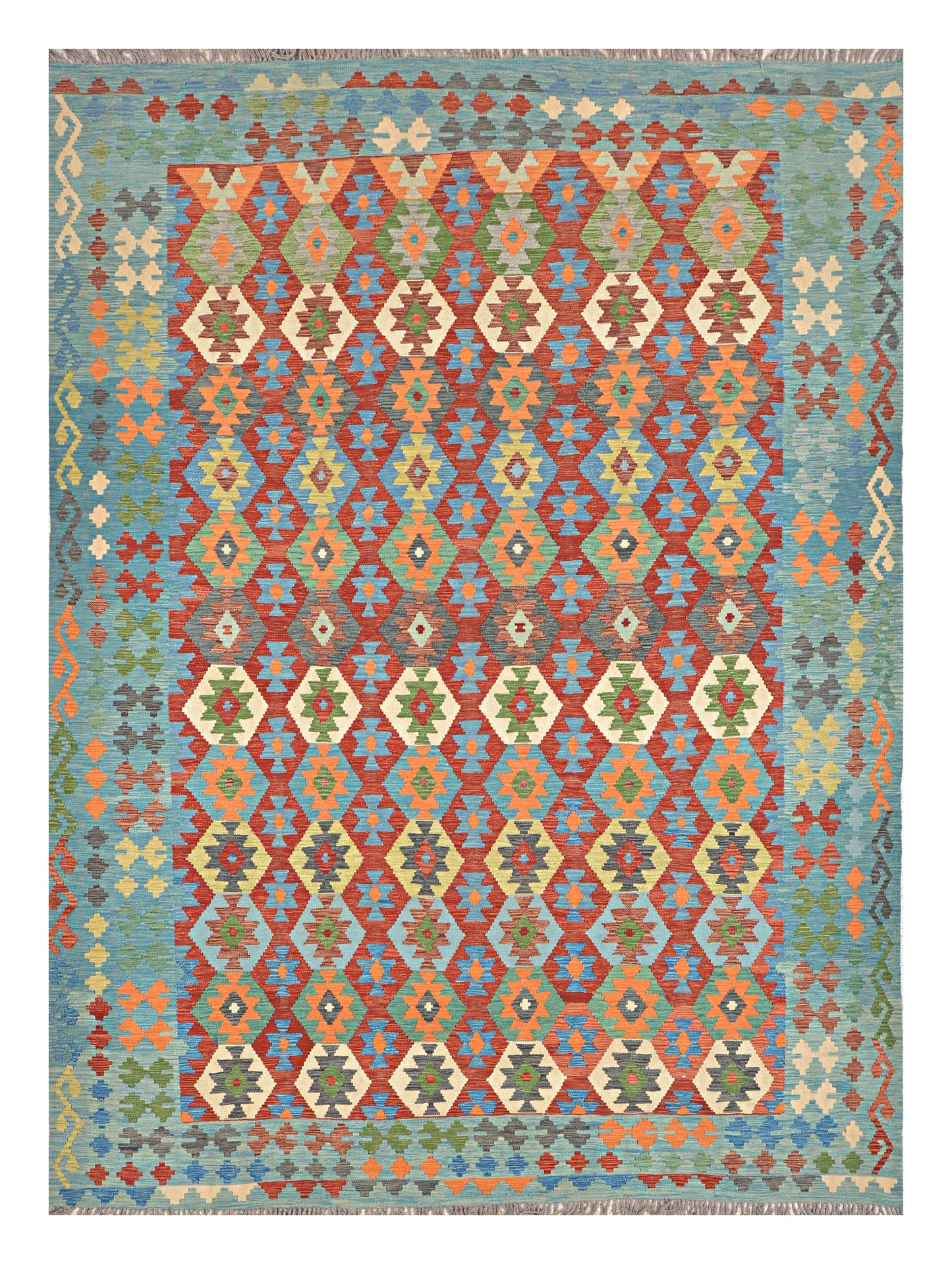 Afghan Kilim - 8x11 ft