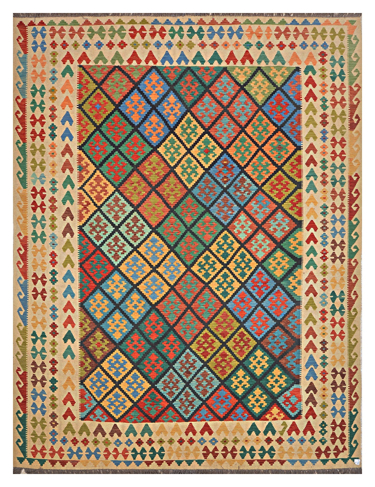 Afghan Kilim - 8x11 ft