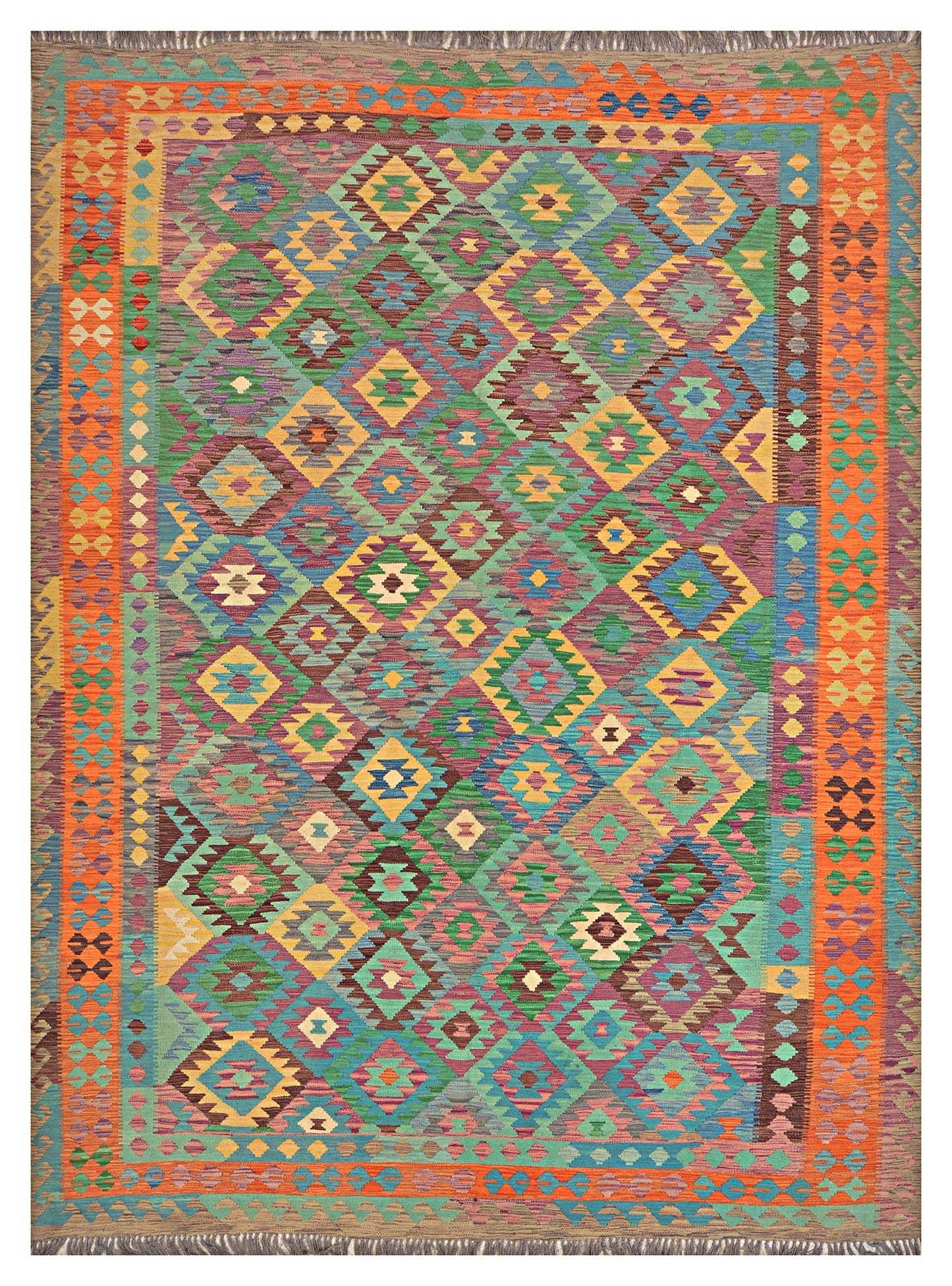 Afghan Kilim - 8x11 ft