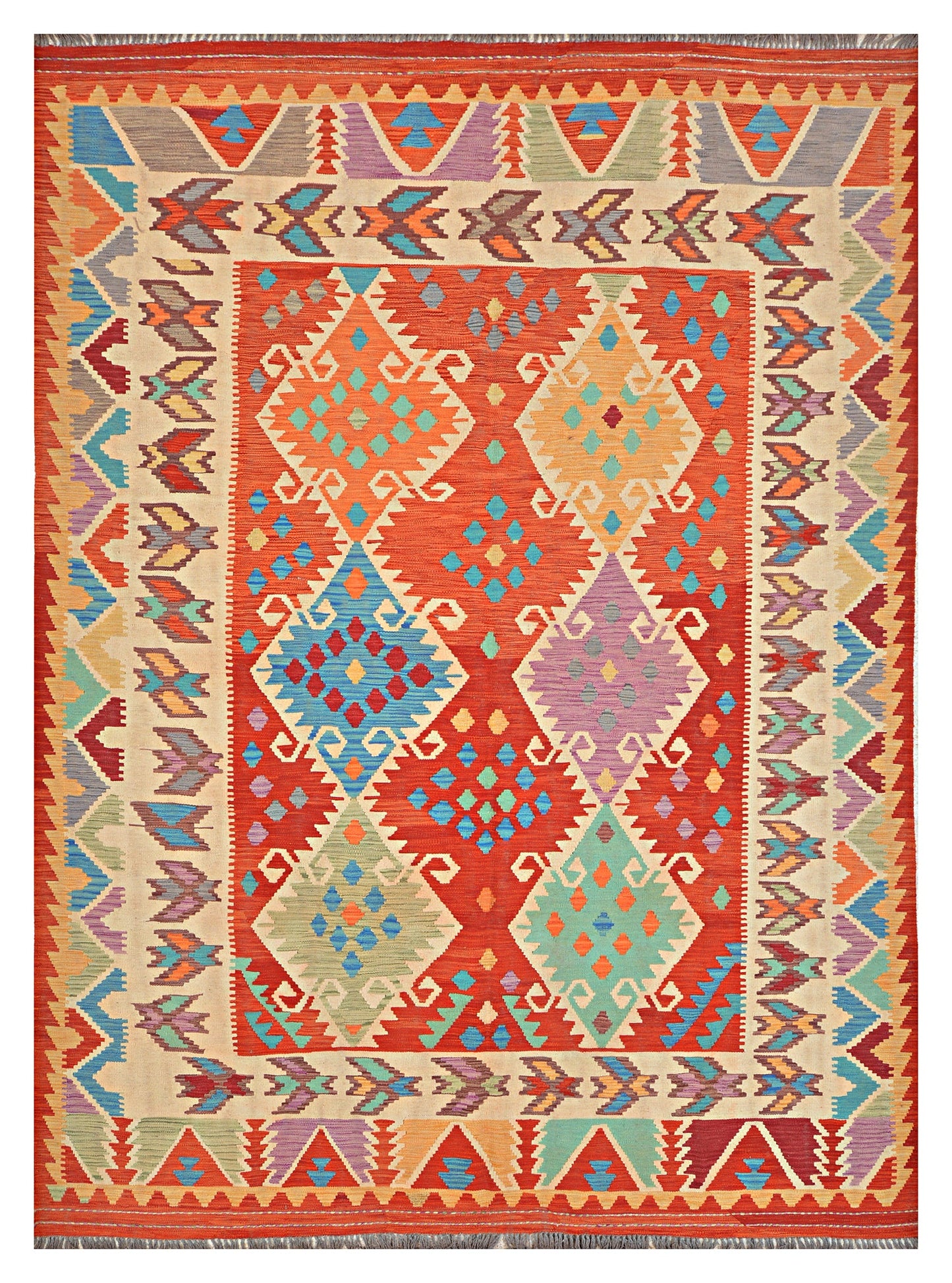 Afghan Kilim - 8x11 ft