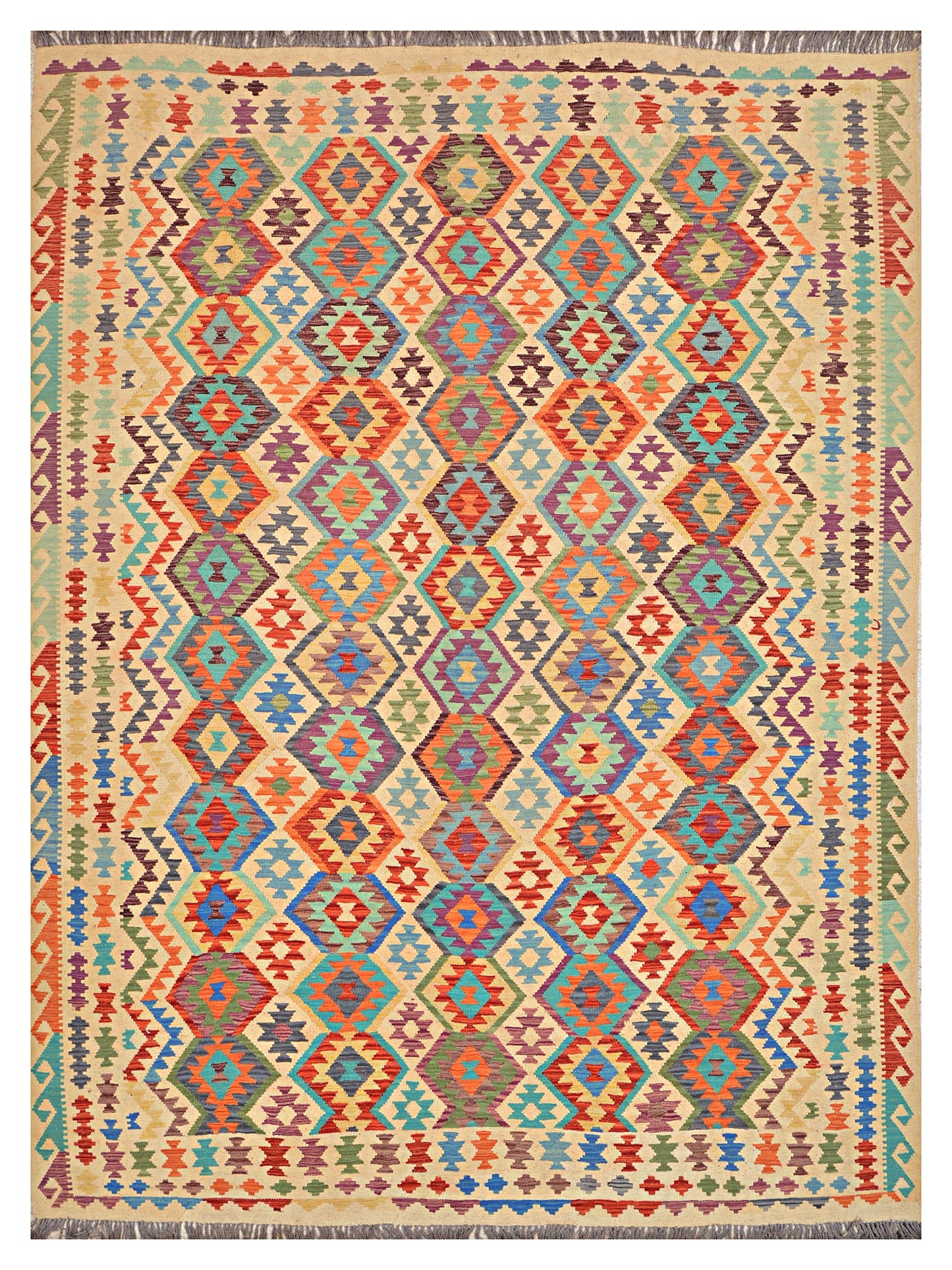Afghan Kilim - 8x11 ft