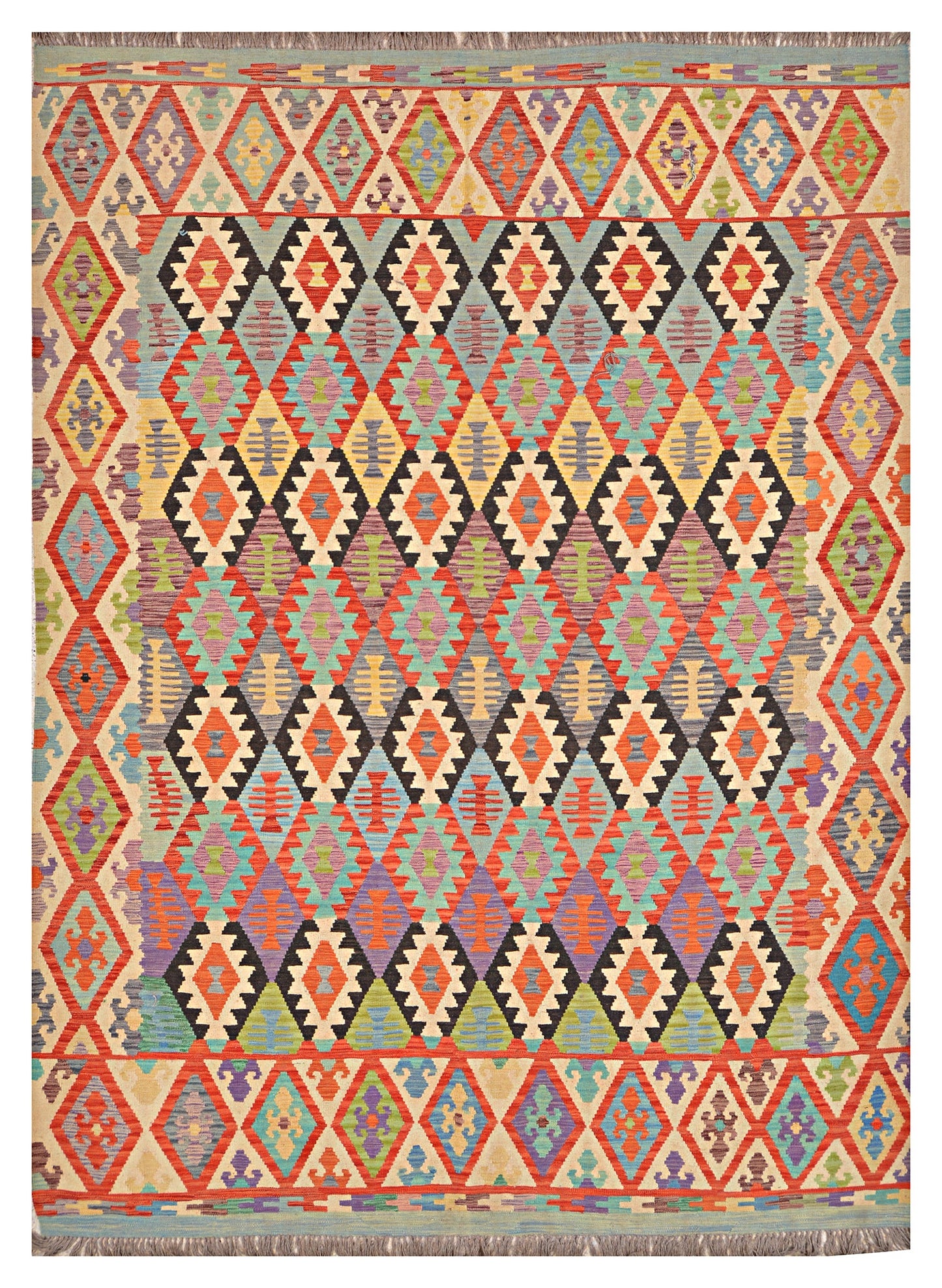 Afghan Kilim - 8x11 ft