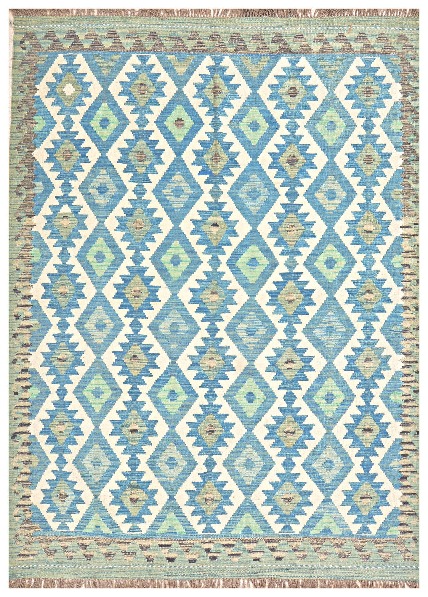 Afghan Kilim - 8x5.5 ft
