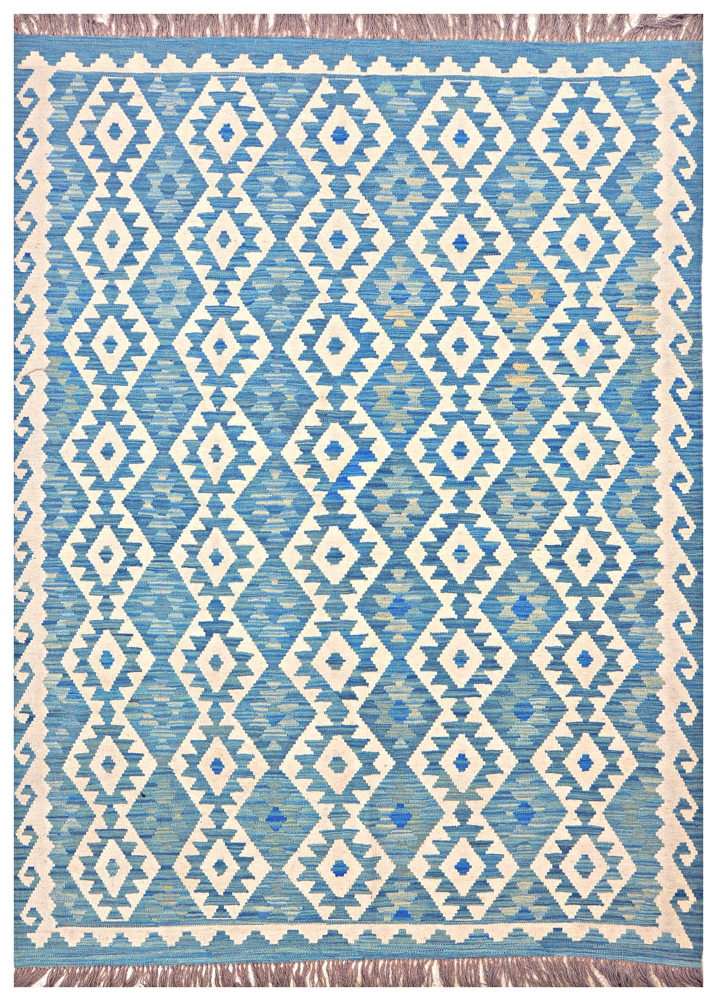 Afghan Kilim - 8x5.5 ft