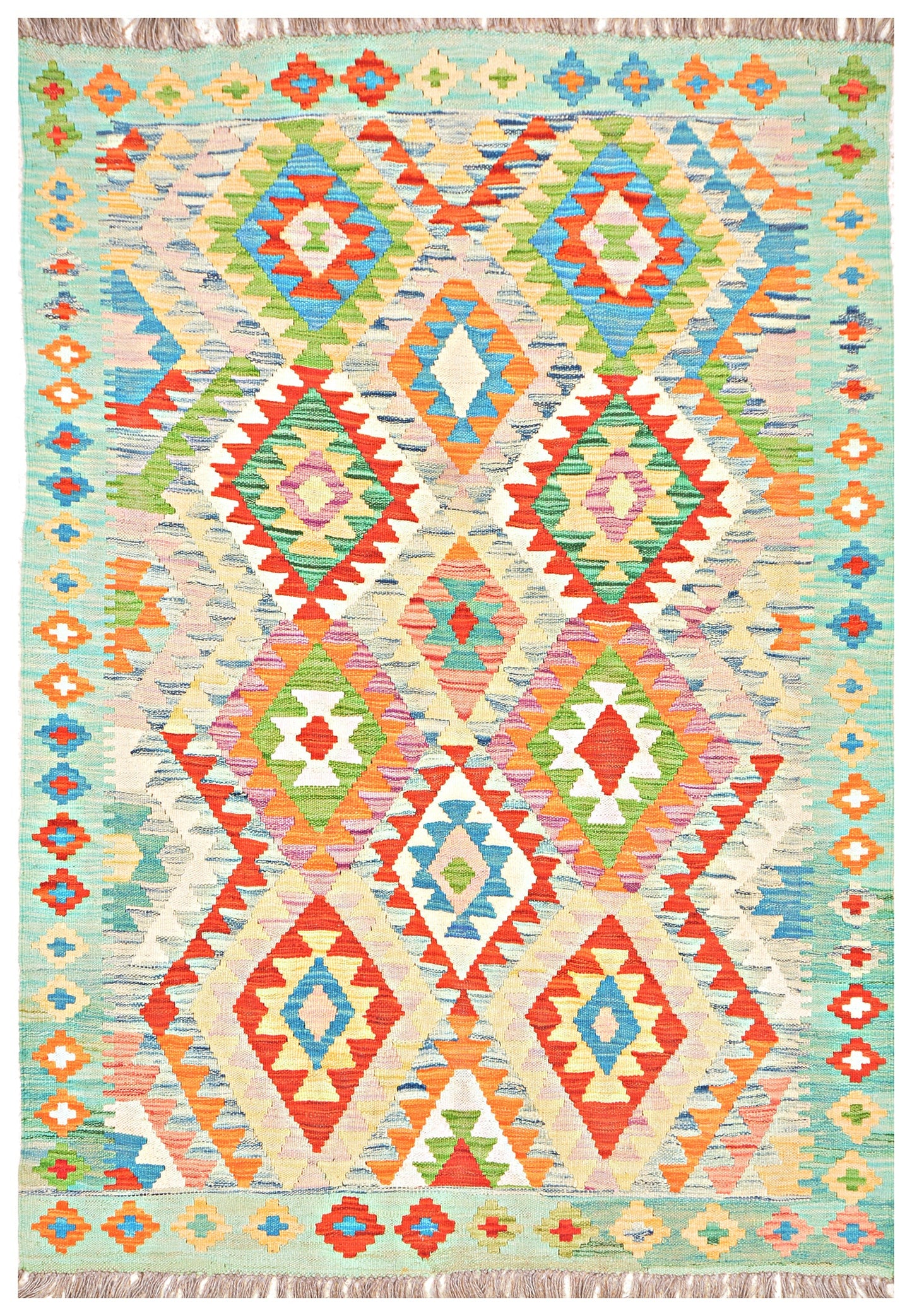 Afghan Kilim - 6x4 ft