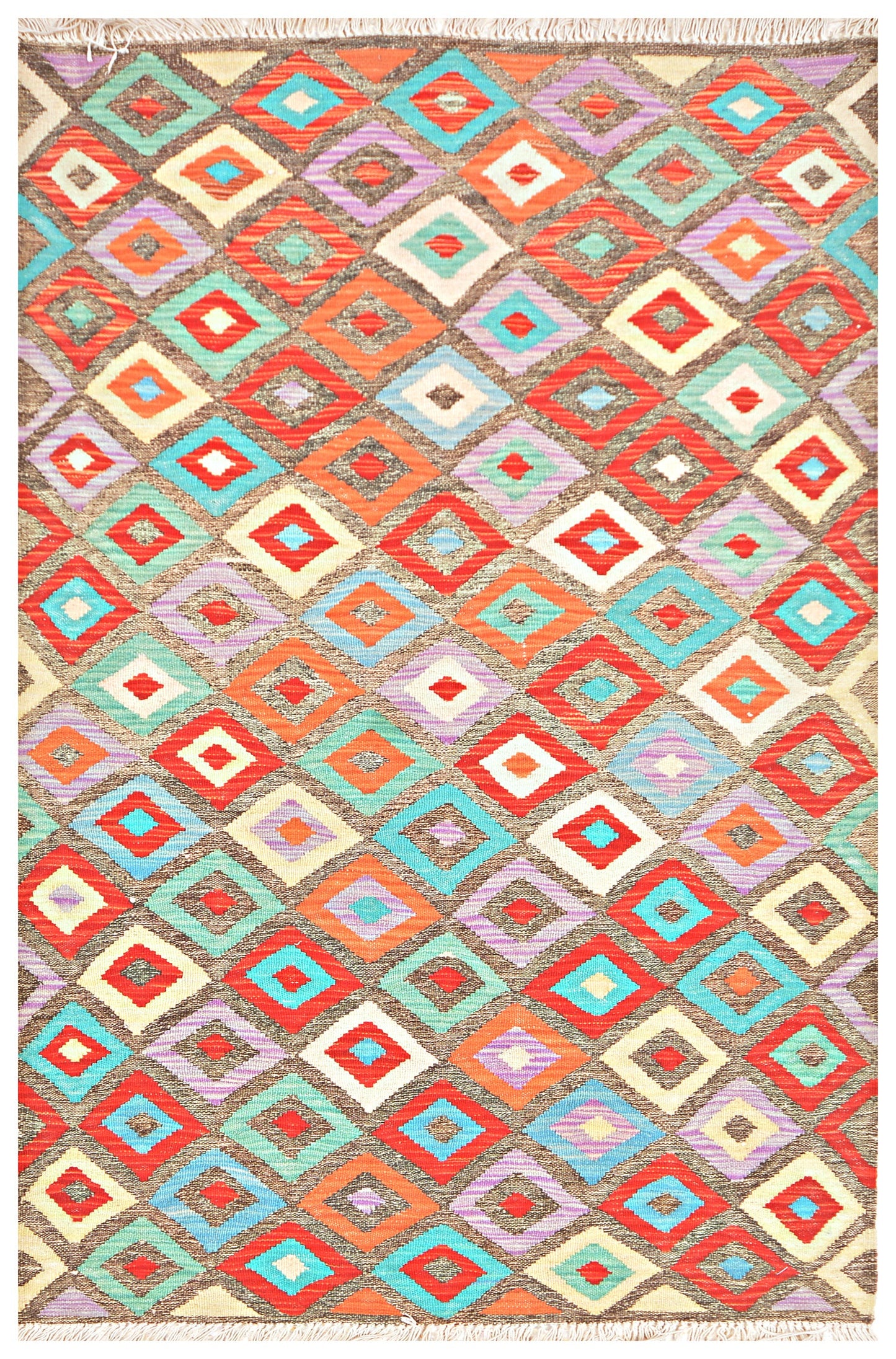 Afghan Kilim - 6x4 ft