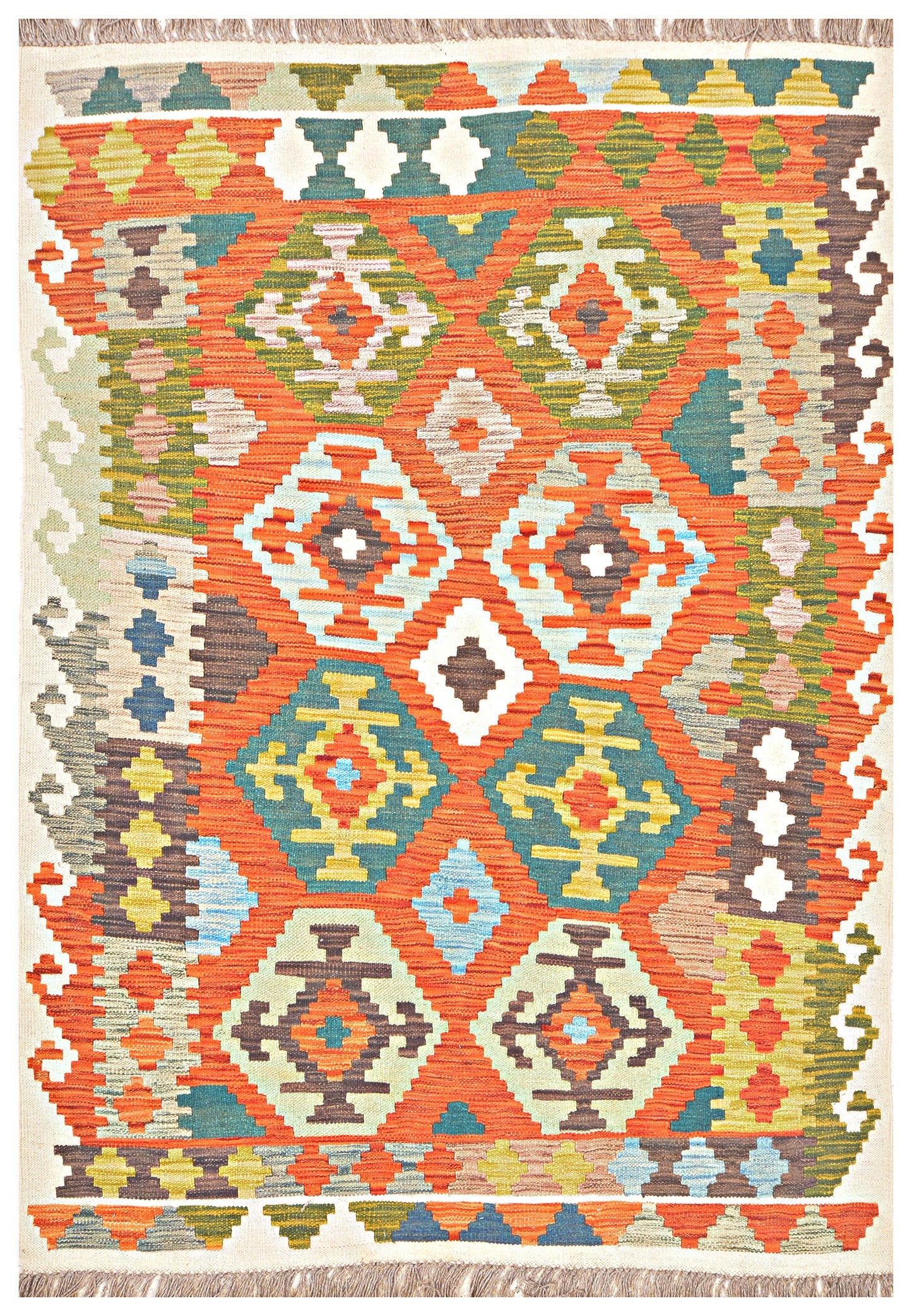Afghan Kilim - 6x4 ft