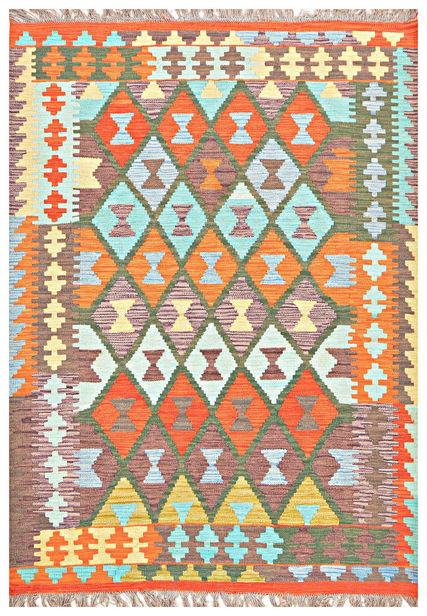Afghan Kilim - 6x4 ft