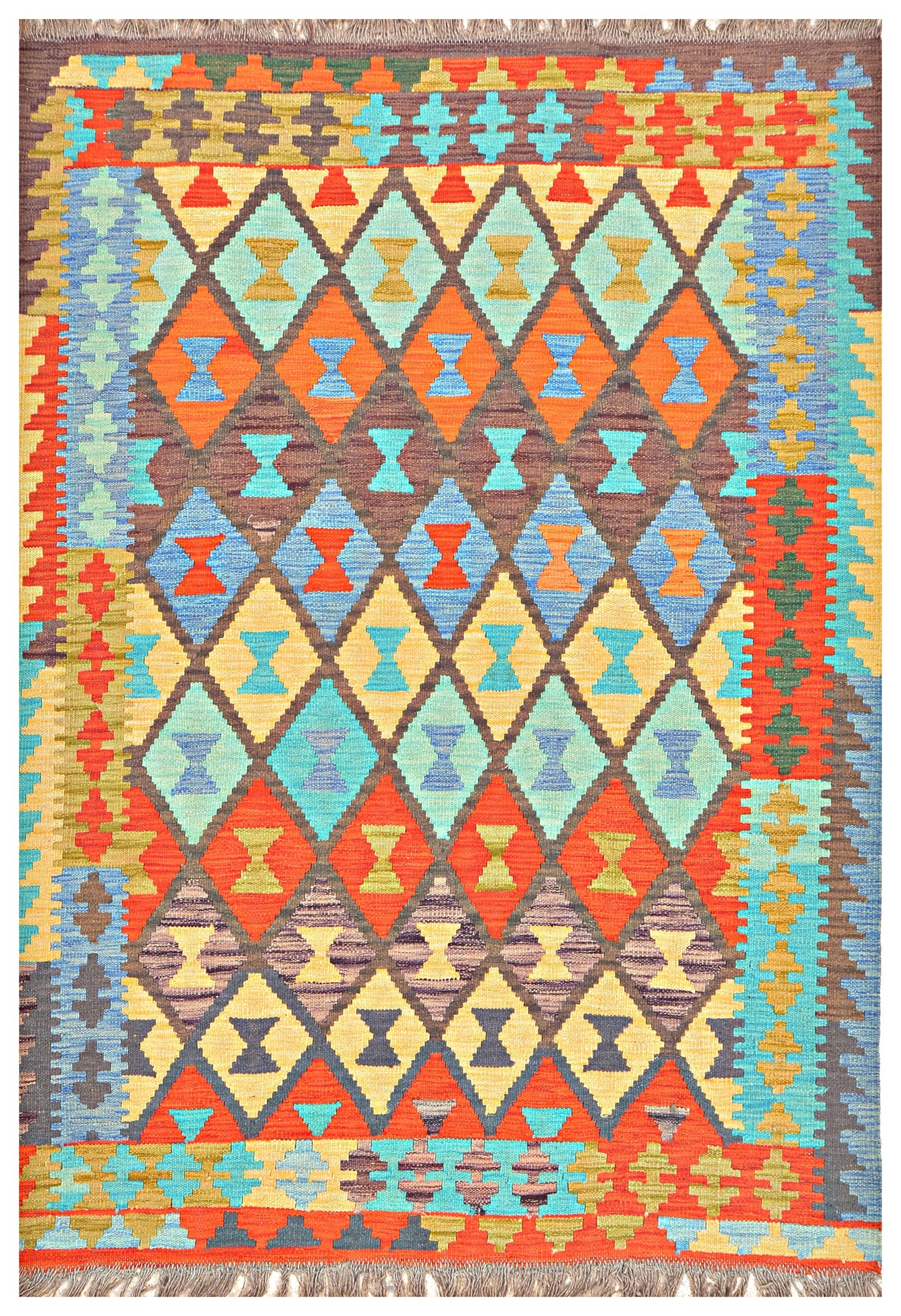 Afghan Kilim - 6x4 ft