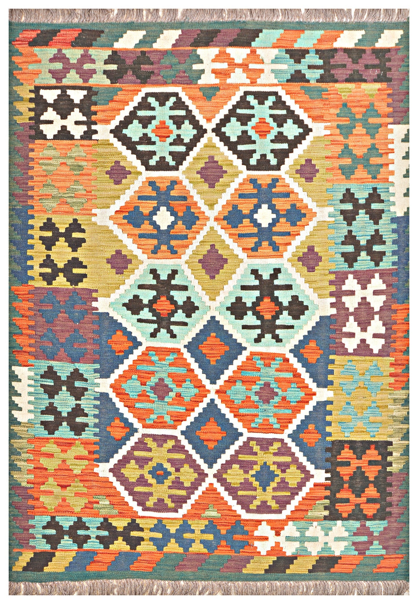 Afghan Kilim - 6x4 ft