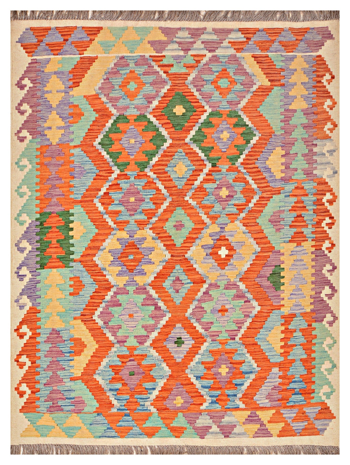 Afghan Kilim - 7x5 ft