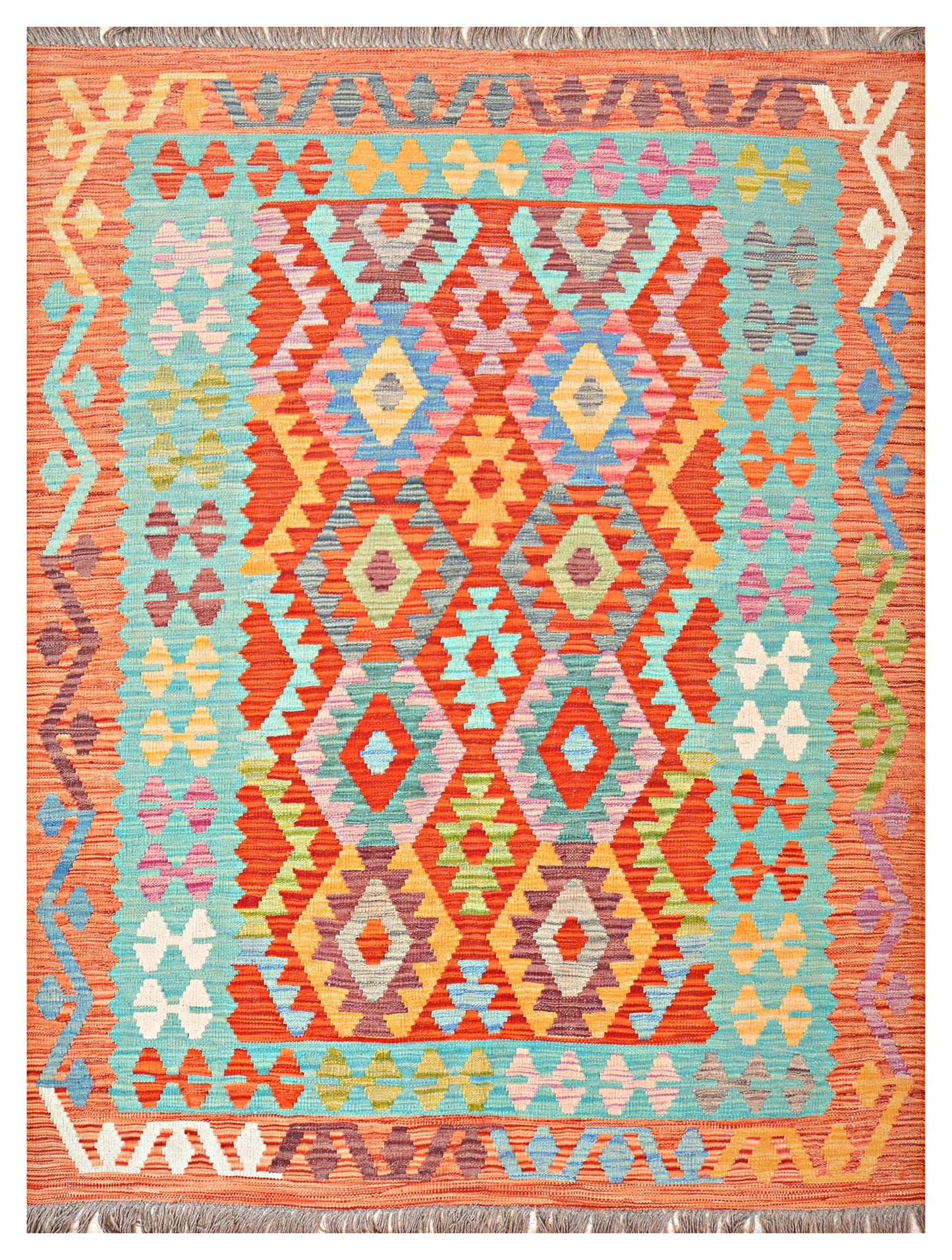Afghan Kilim - 7x5 ft