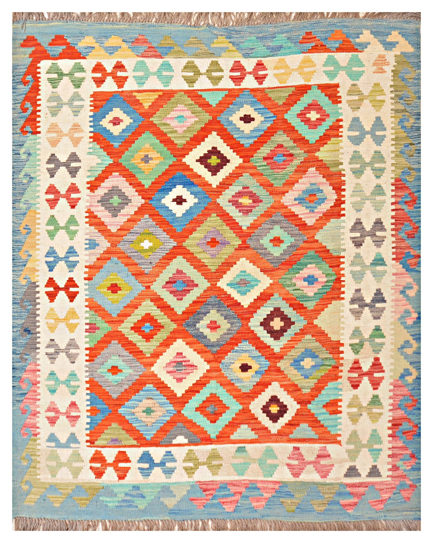 Afghan Kilim - 7x5 ft