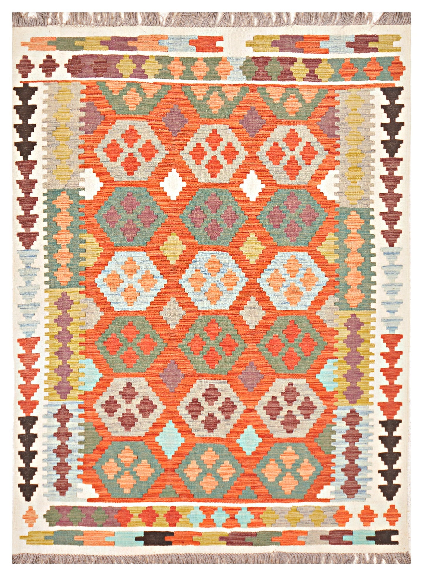 Afghan Kilim - 7x5 ft