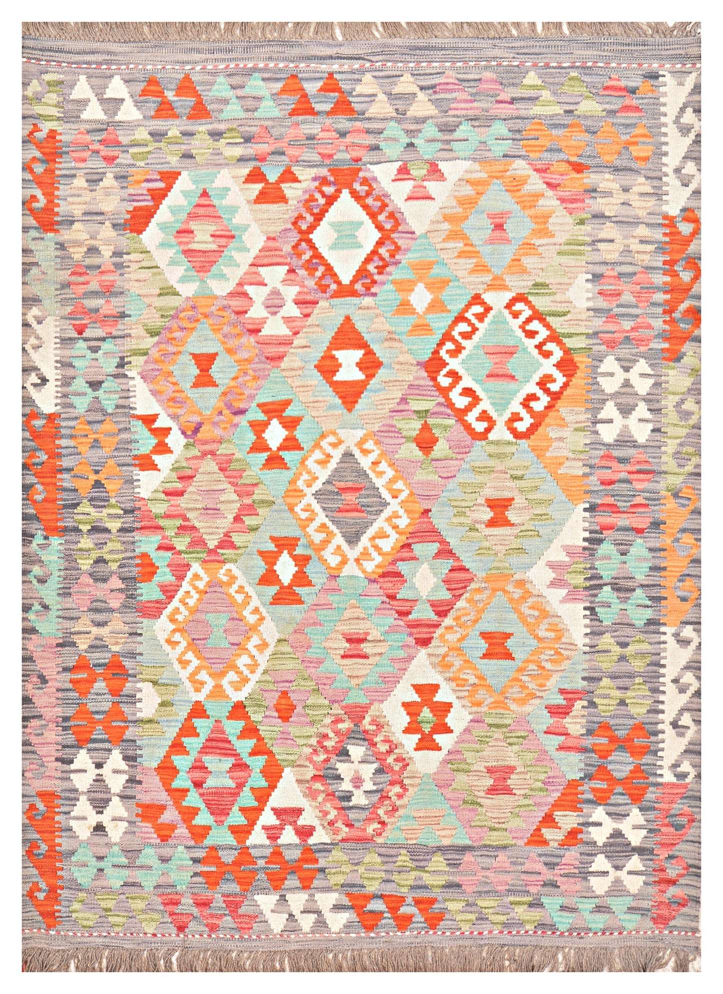 Afghan Kilim - 7x5 ft