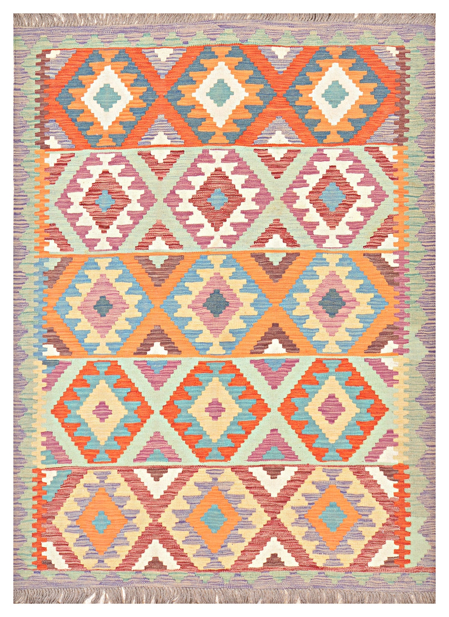 Afghan Kilim - 7x5 ft