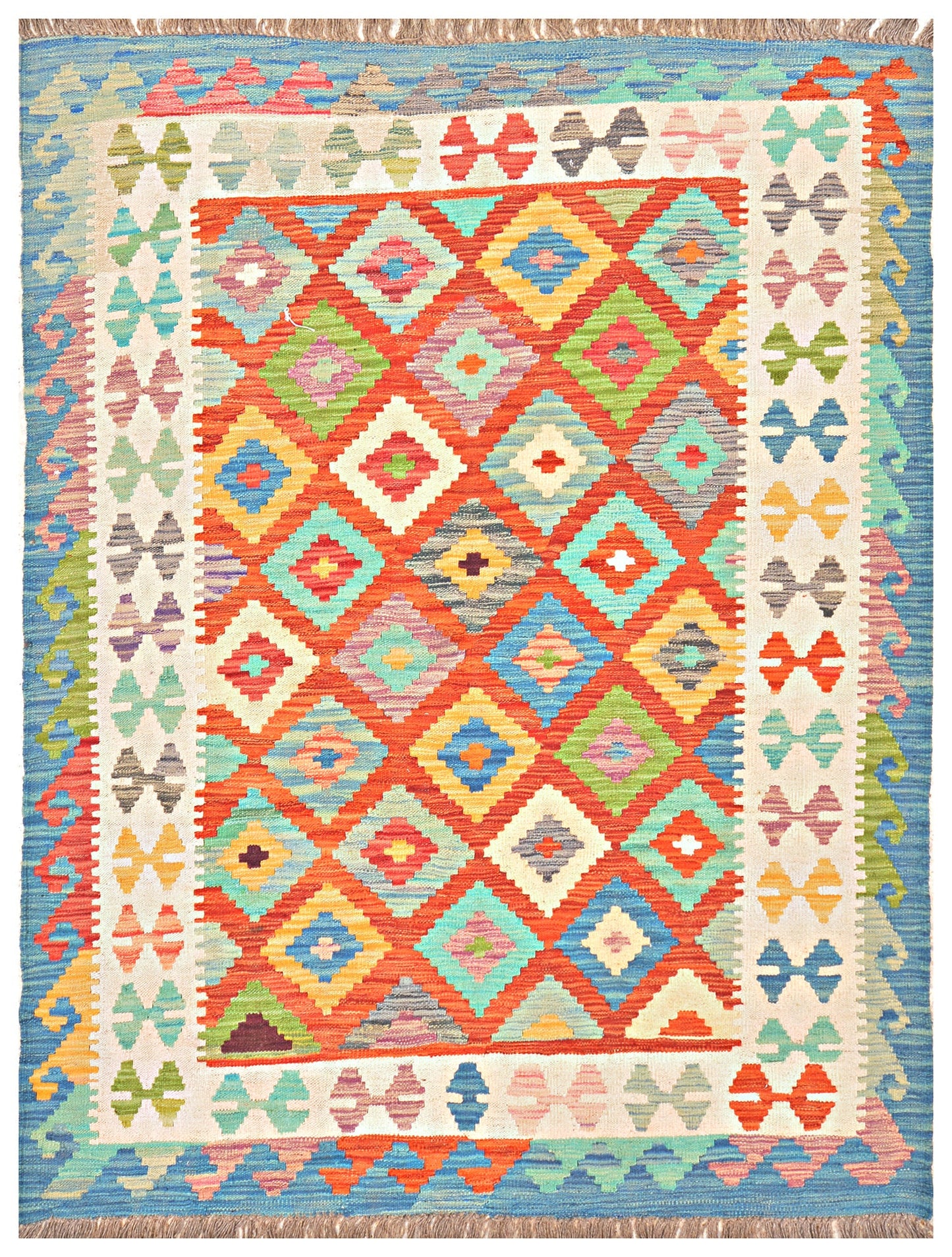 Afghan Kilim - 7x5 ft