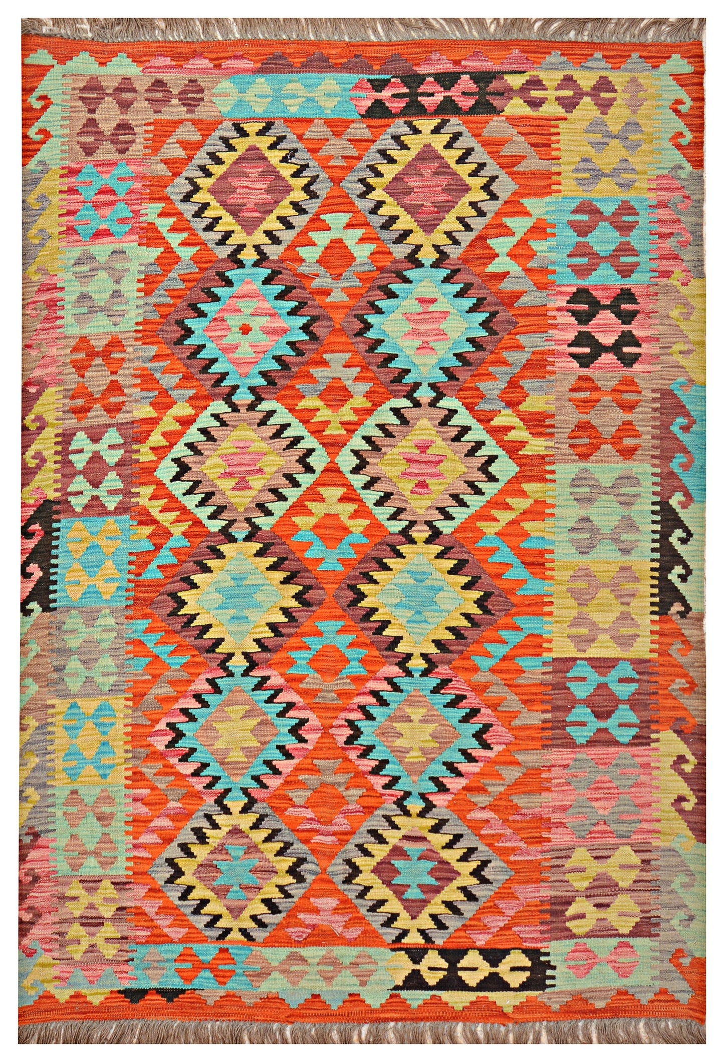 Afghan Kilim - 7x5 ft