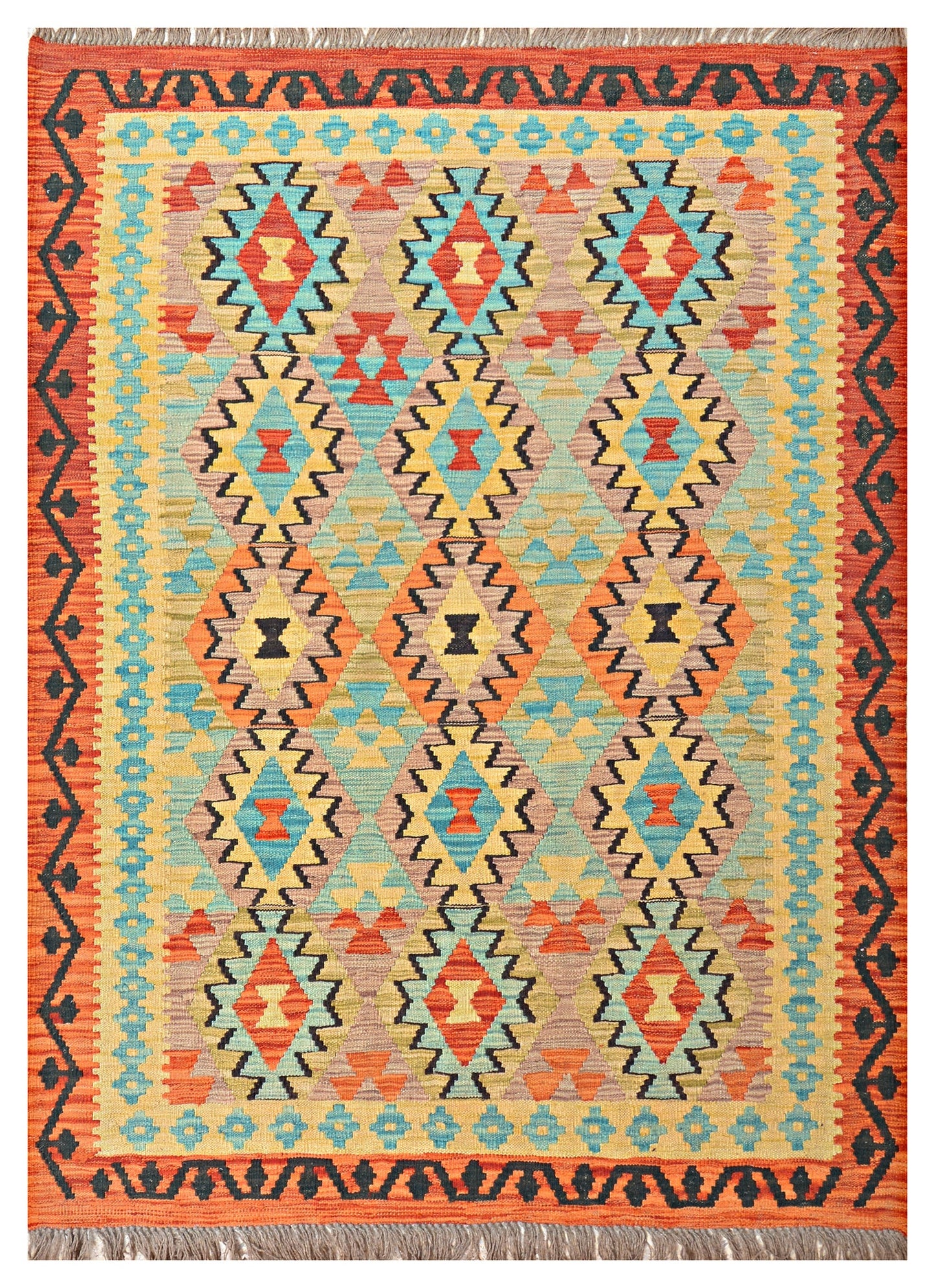 Afghan Kilim - 7x5 ft
