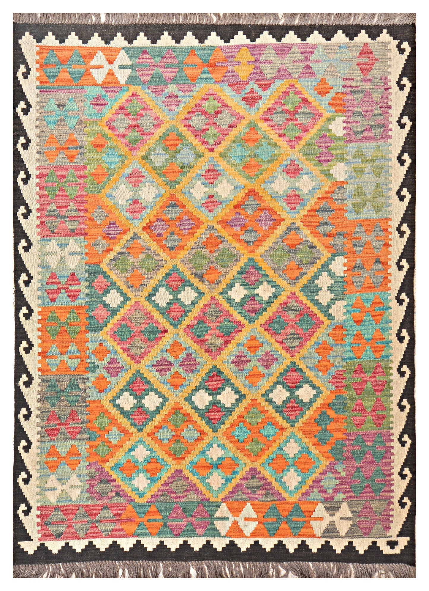 Afghan Kilim - 7x5 ft