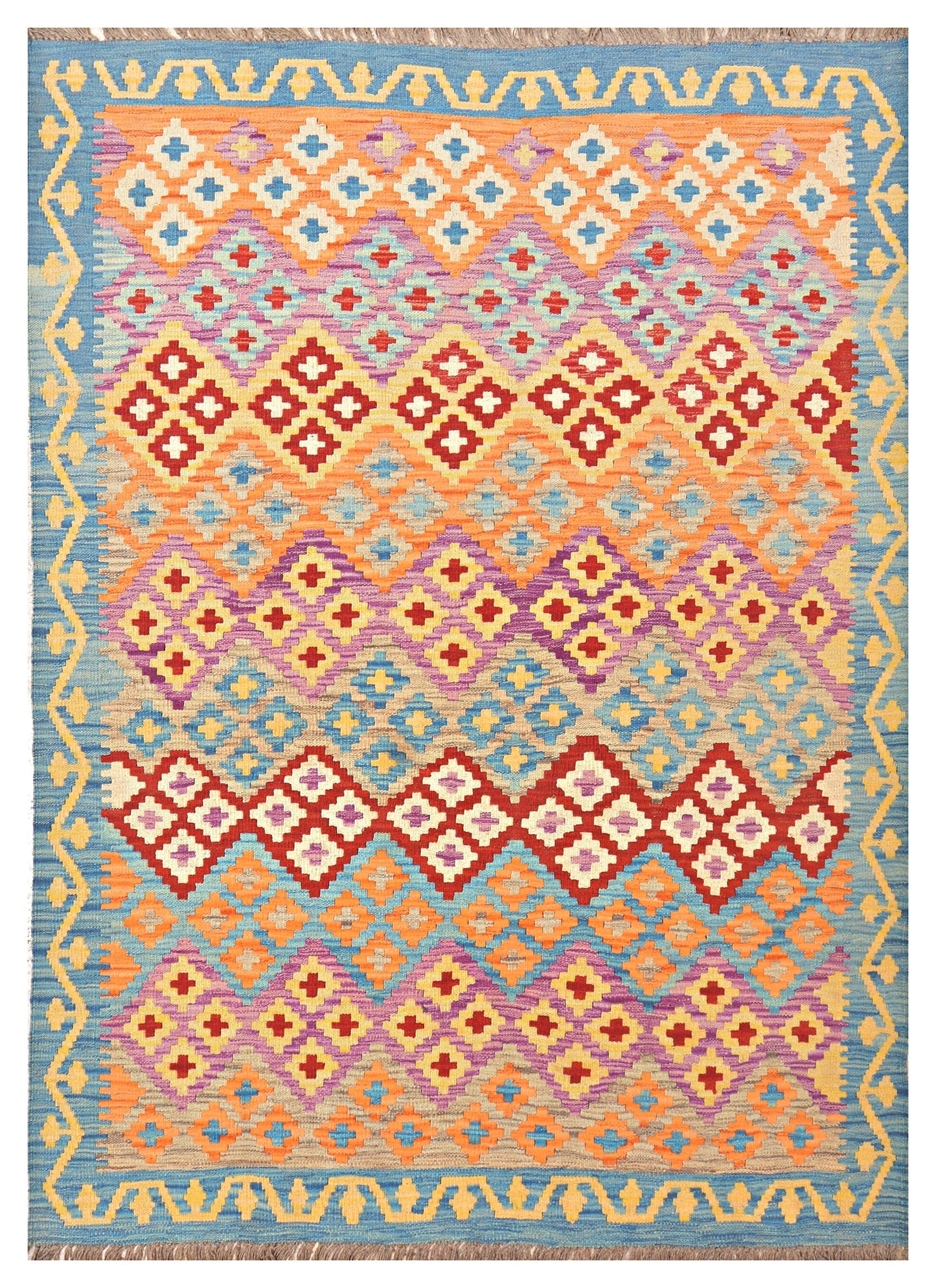 Afghan Kilim - 7x5 ft