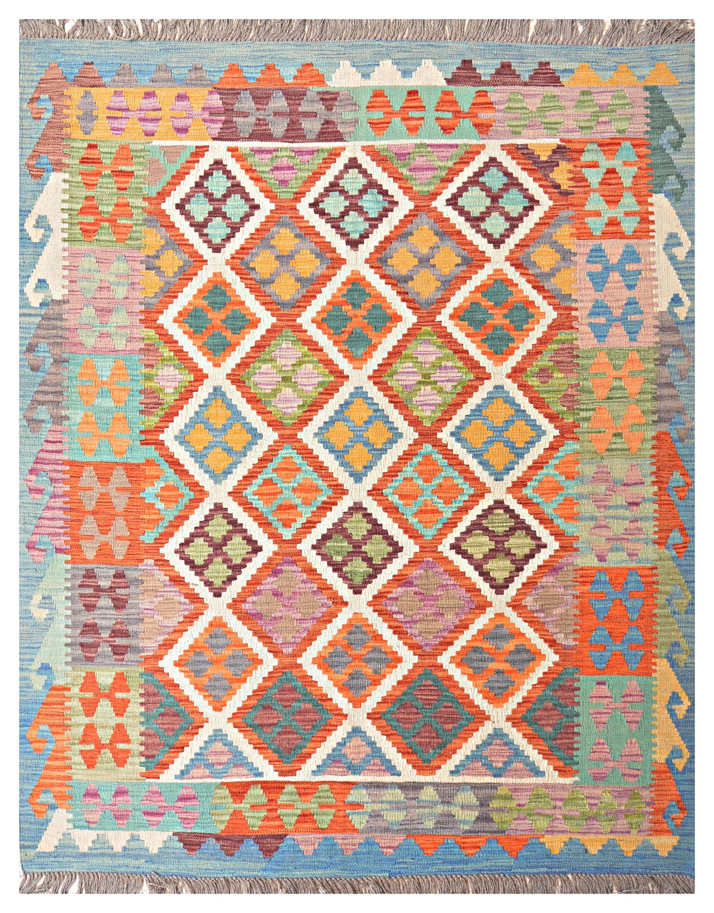 Afghan Kilim - 7x5 ft