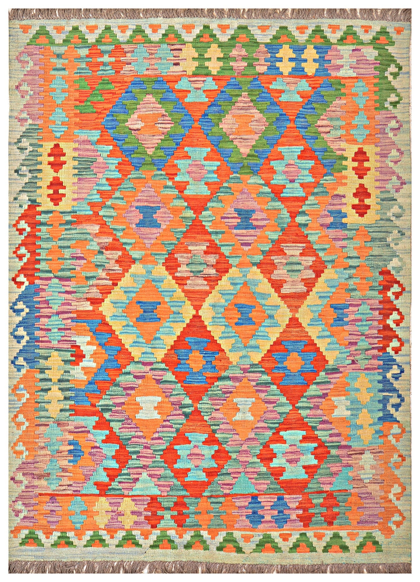 Afghan Kilim - 7x5 ft