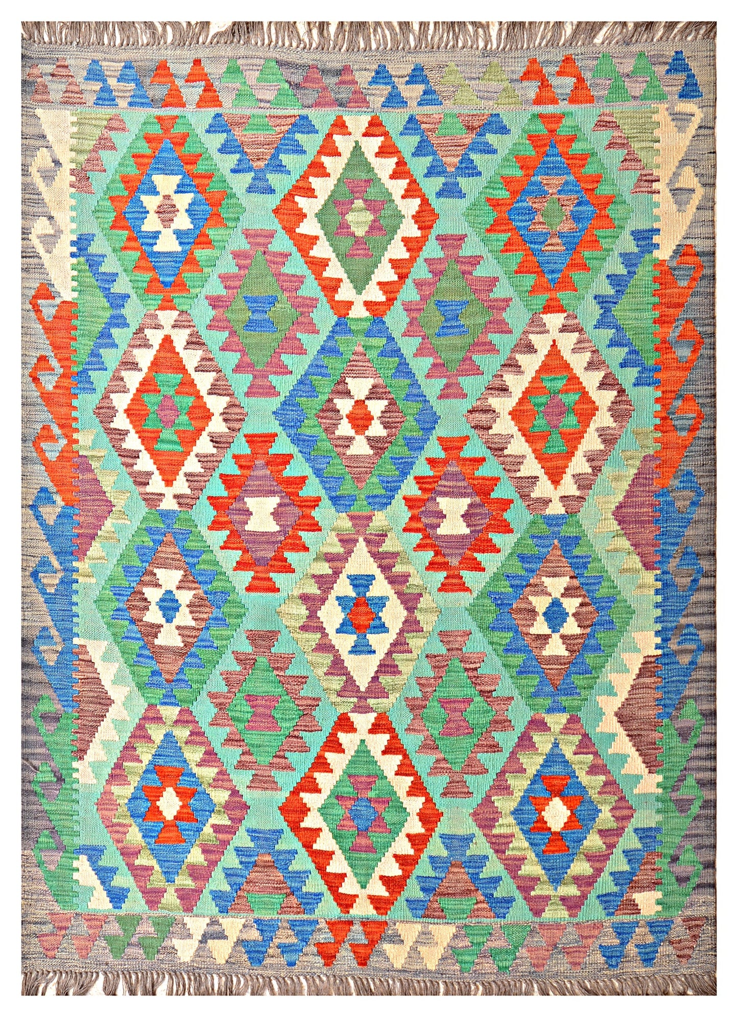 Afghan Kilim - 7x5 ft