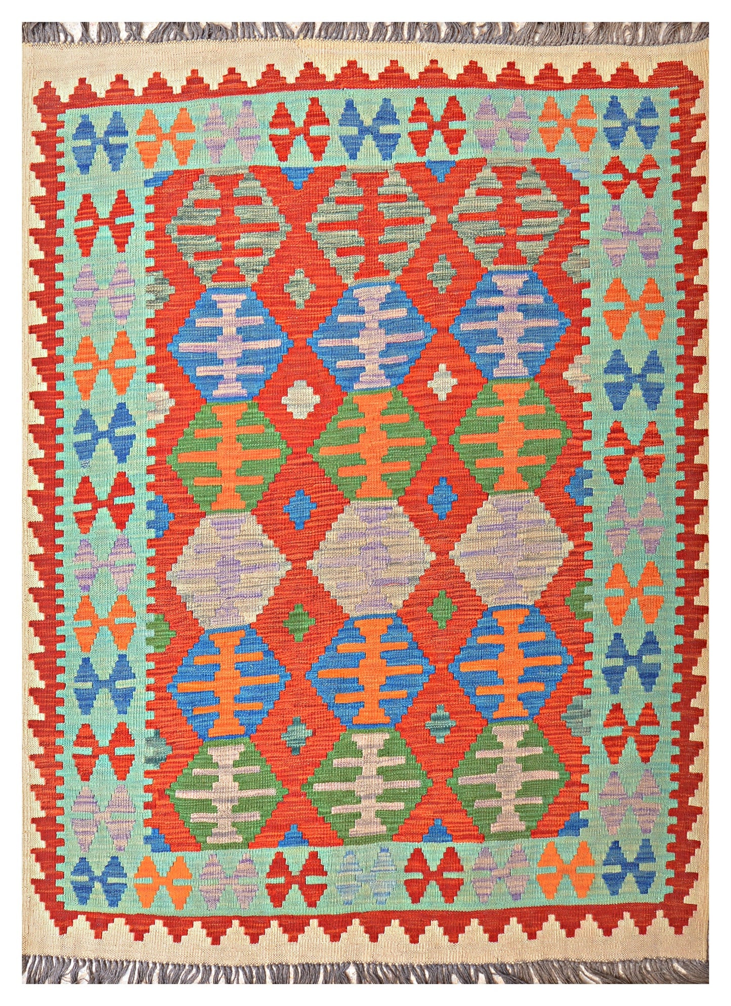 Afghan Kilim - 7x5 ft