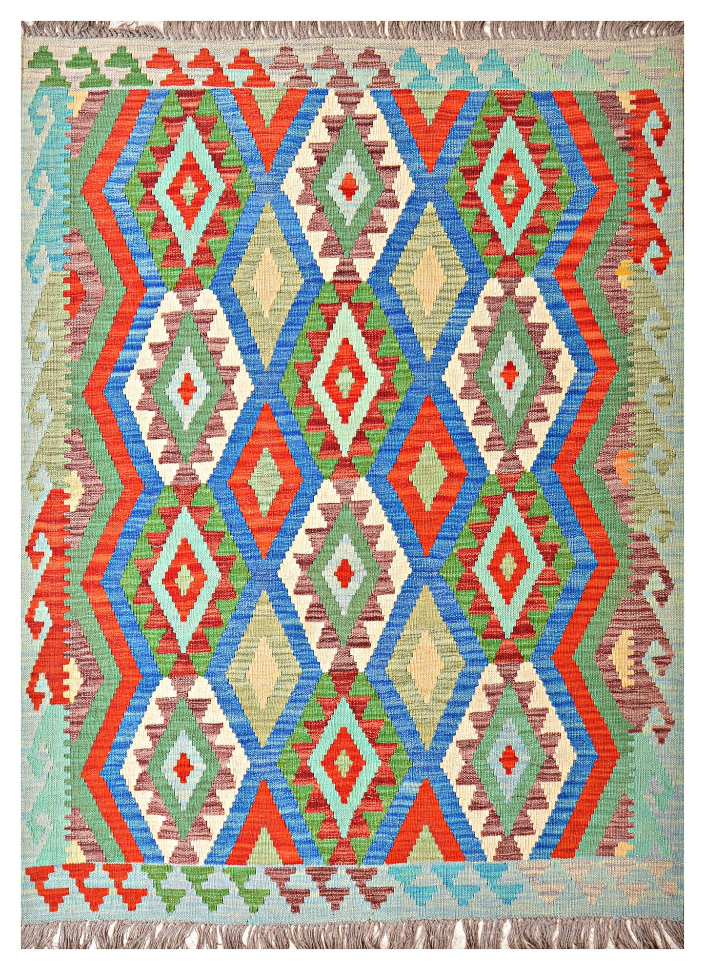 Afghan Kilim - 7x5 ft