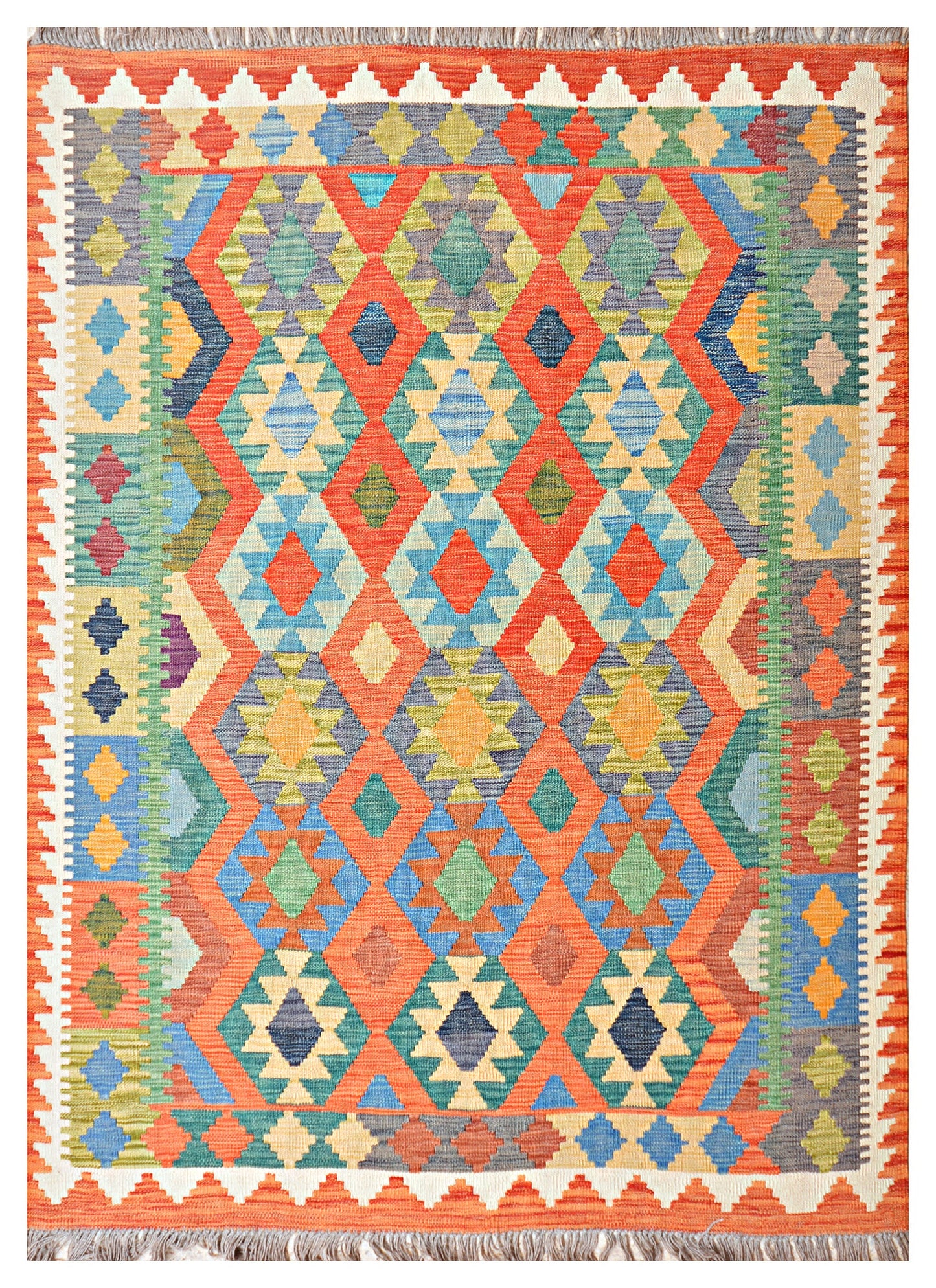 Afghan Kilim - 7x5 ft
