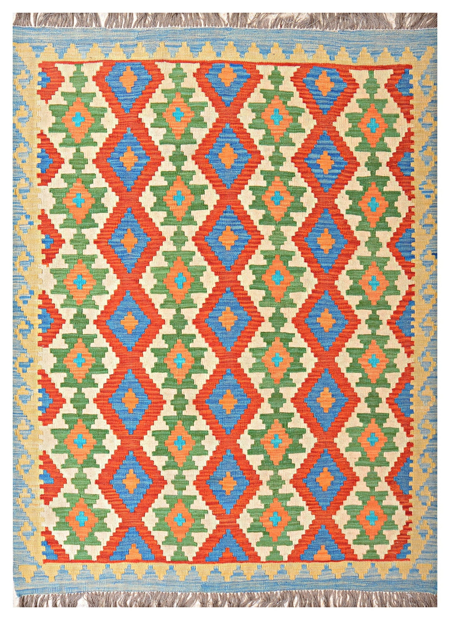 Afghan Kilim - 7x5 ft