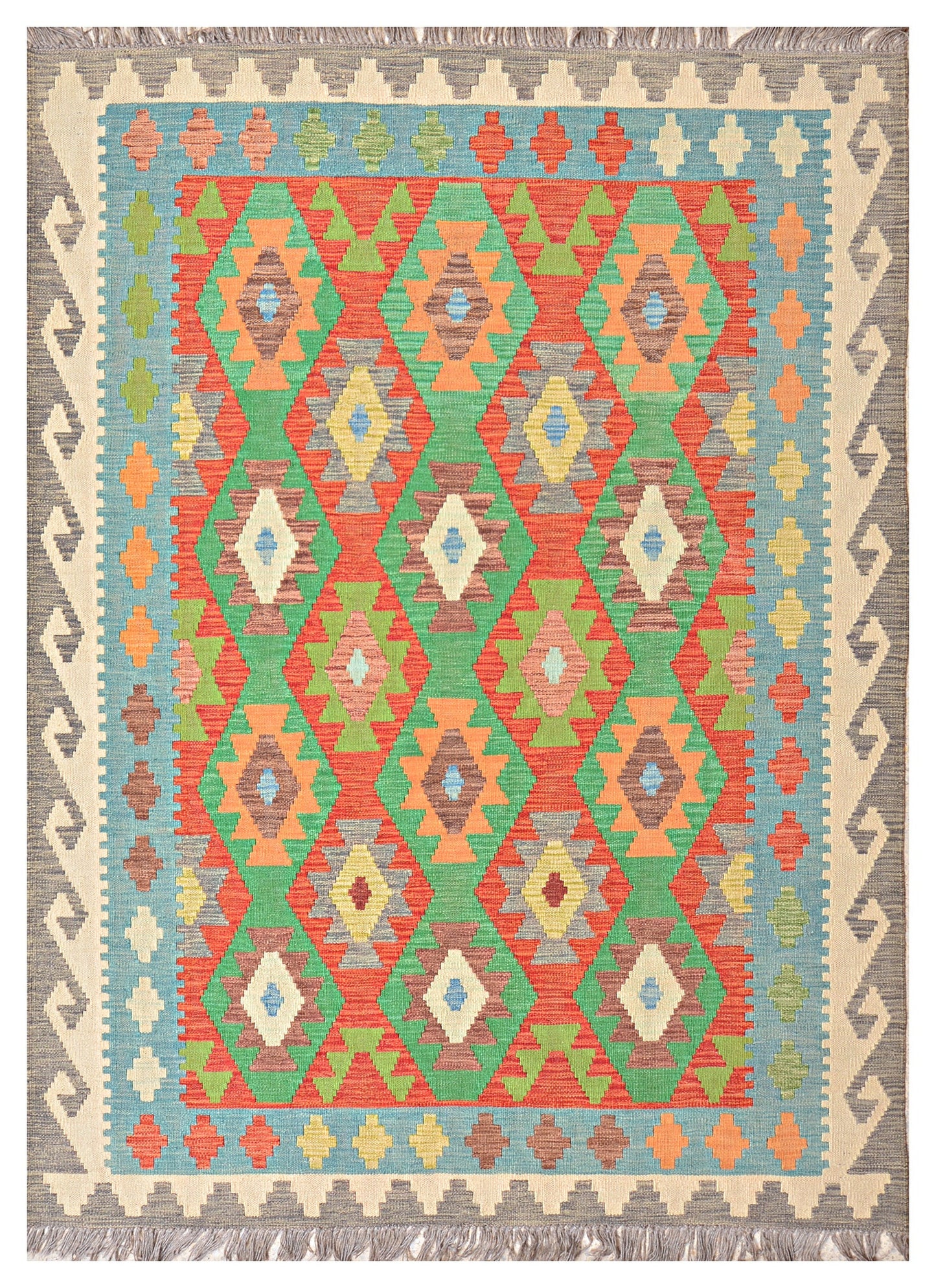 Afghan Kilim - 7x5 ft
