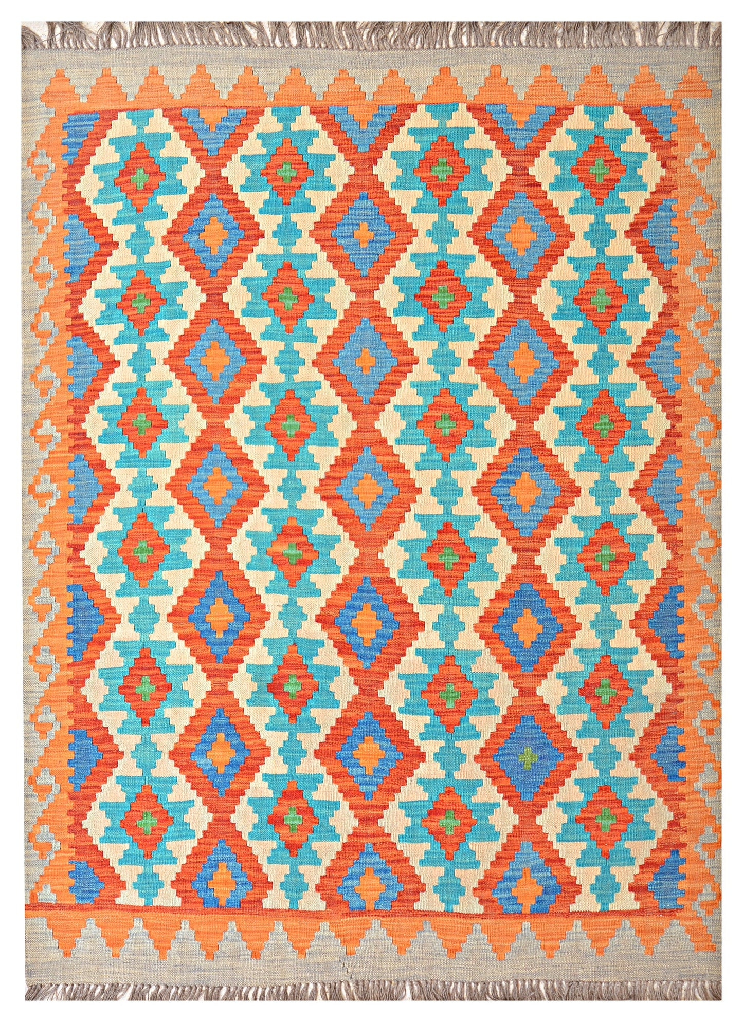 Afghan Kilim - 7x5 ft