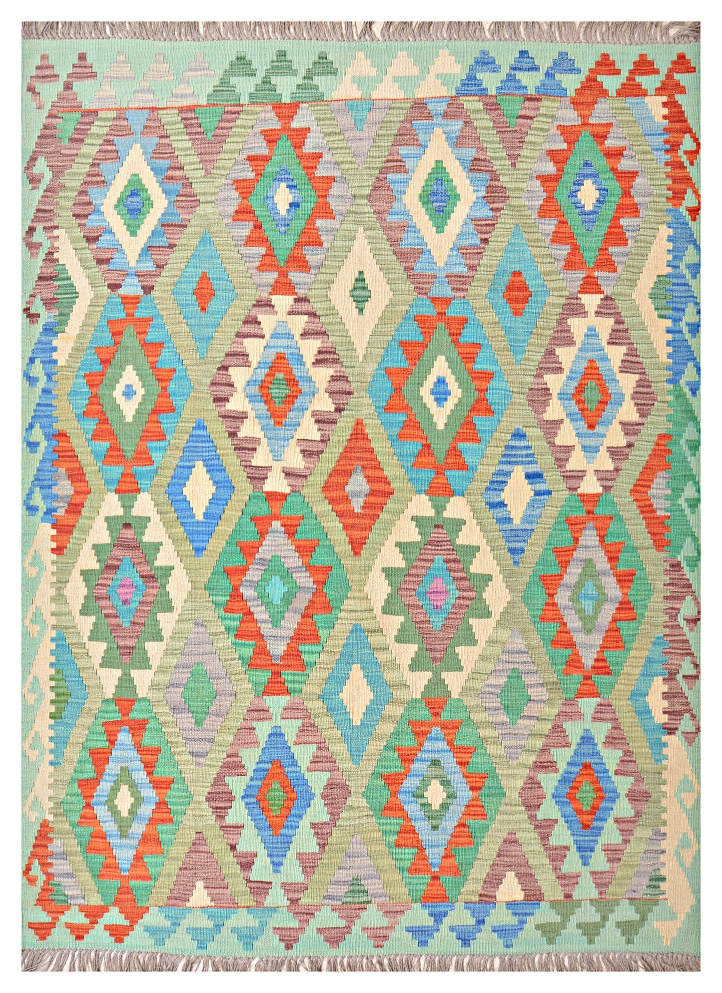 Afghan Kilim - 7x5 ft
