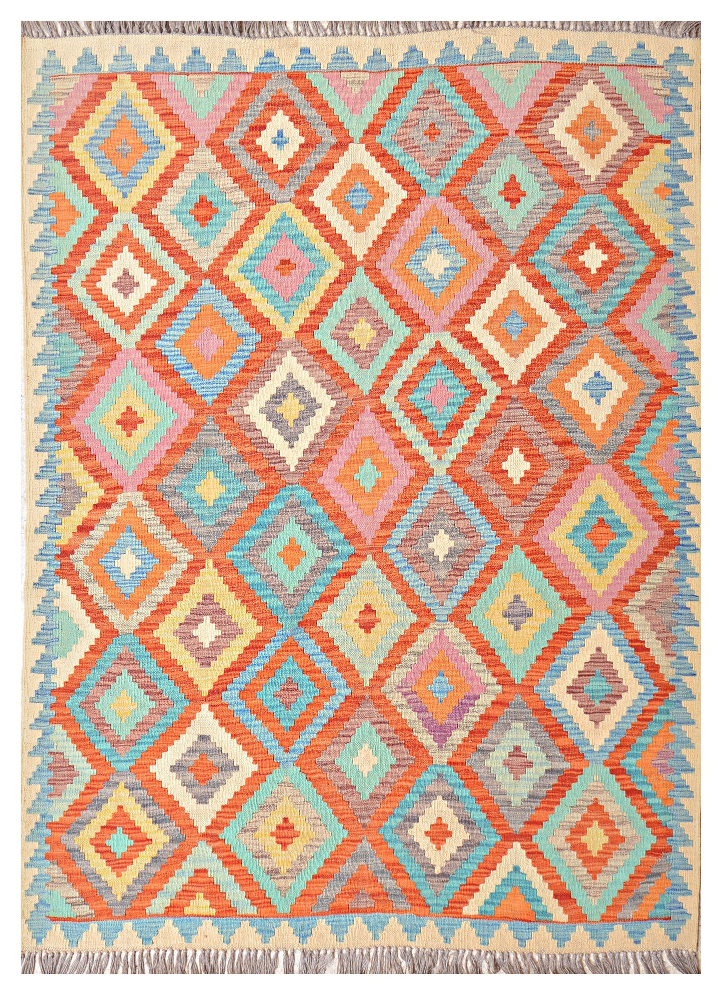 Afghan Kilim - 7x5 ft