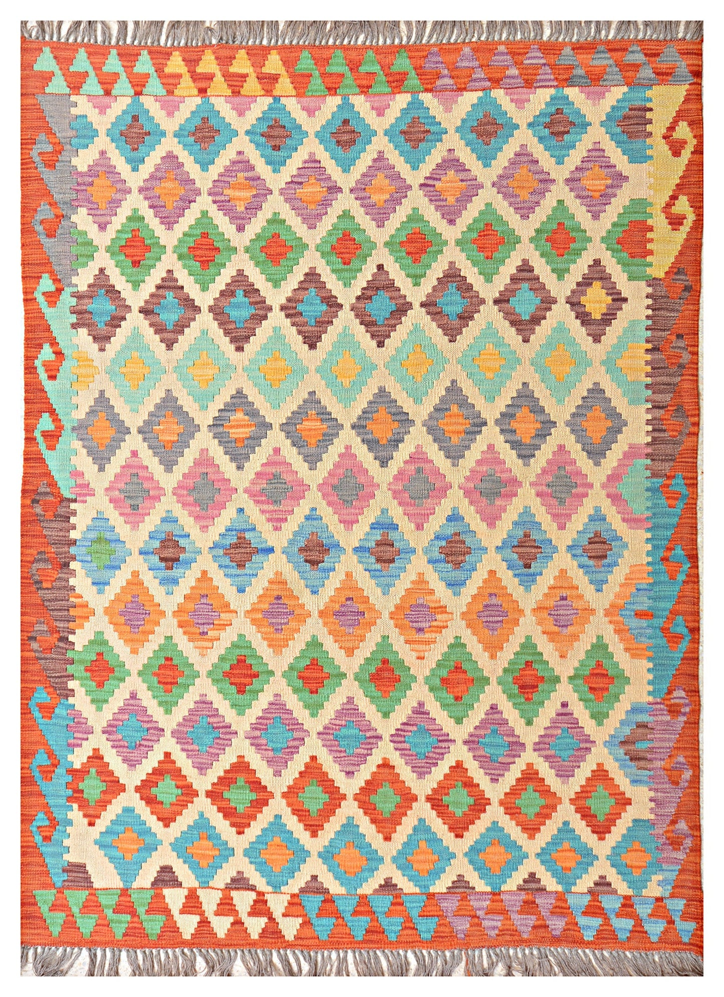 Afghan Kilim - 7x5 ft