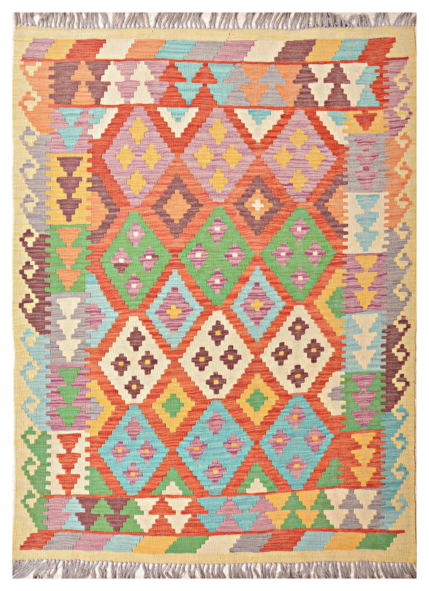 Afghan Kilim - 7x5 ft