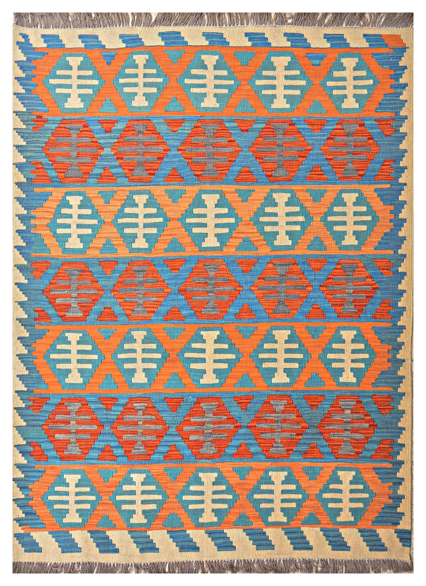 Afghan Kilim - 7x5 ft