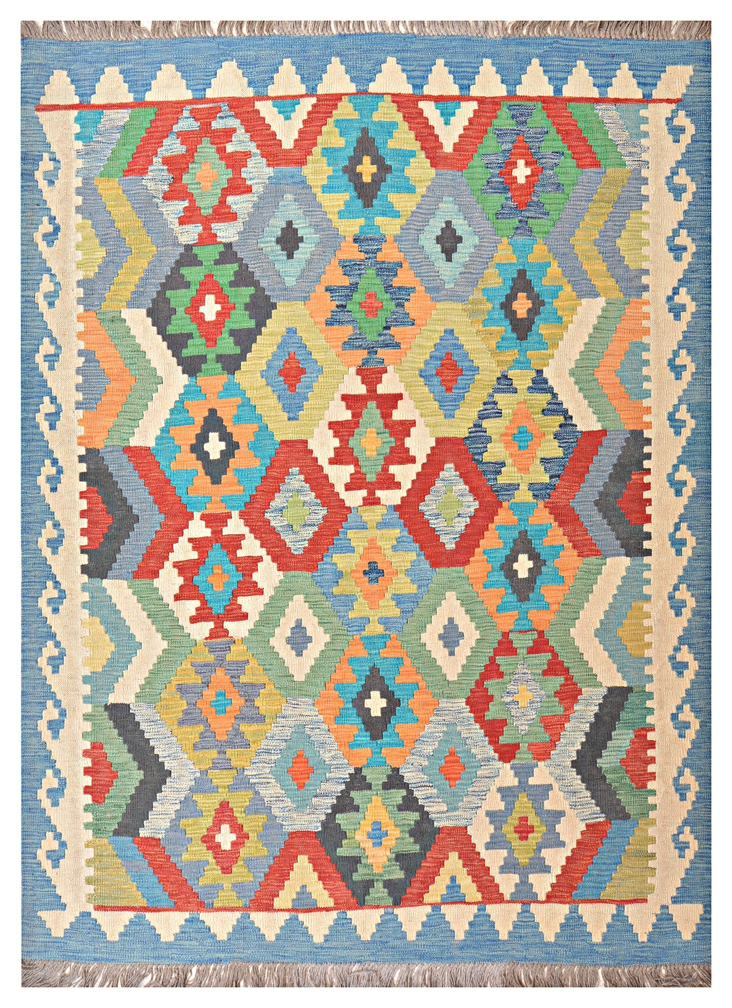 Afghan Kilim - 7x5 ft