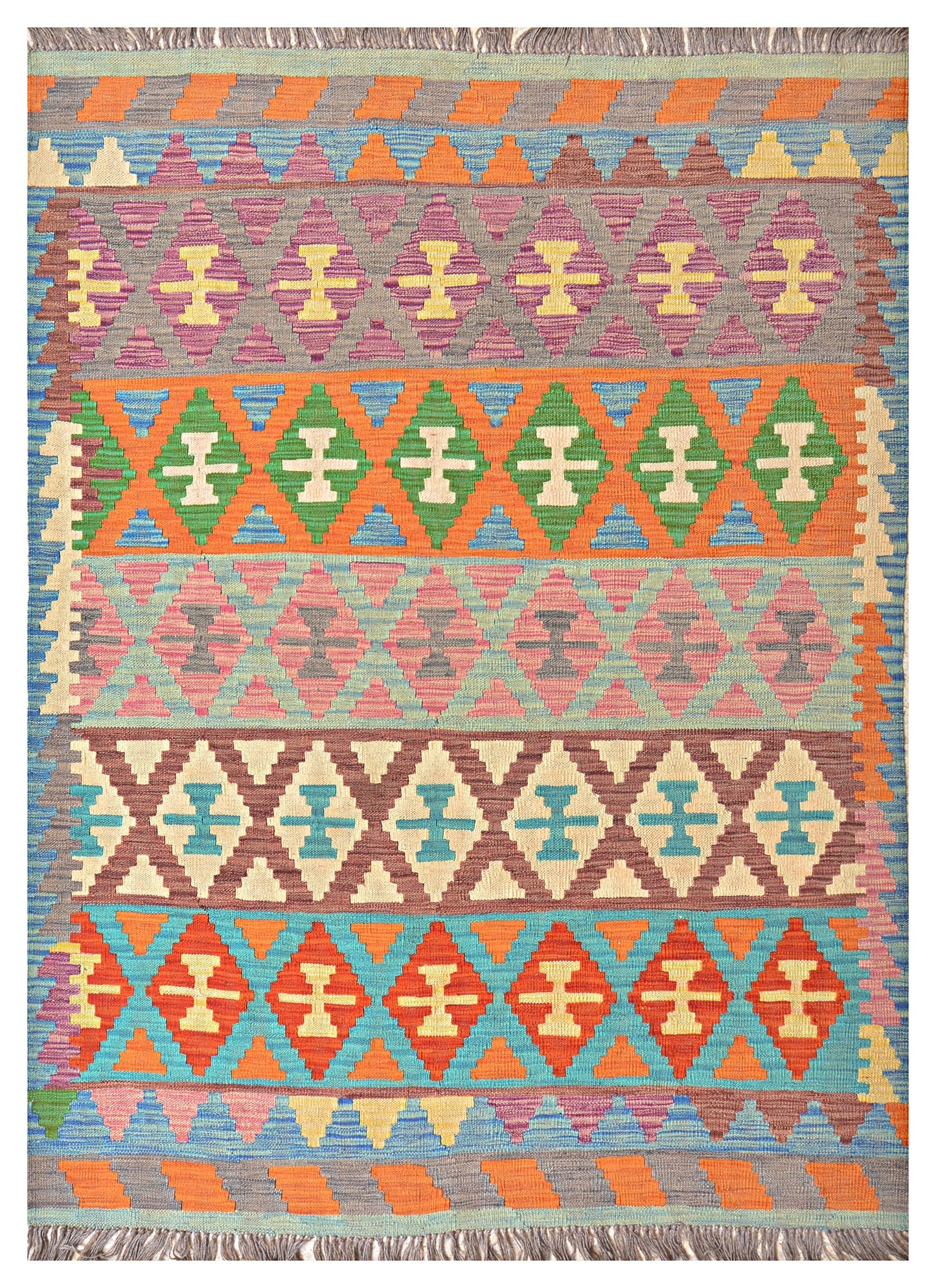 Afghan Kilim - 7x5 ft