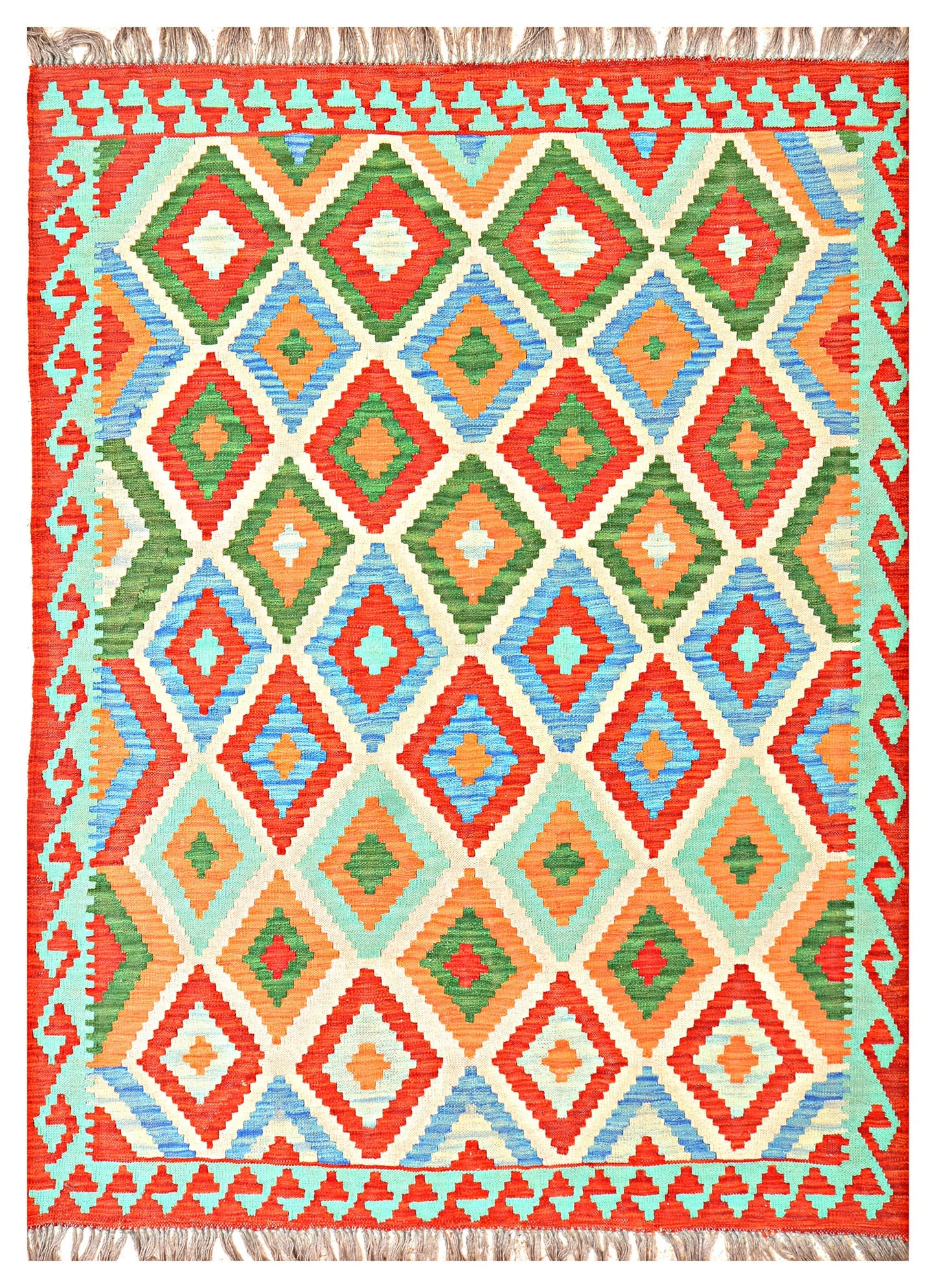 Afghan Kilim - 7x5 ft