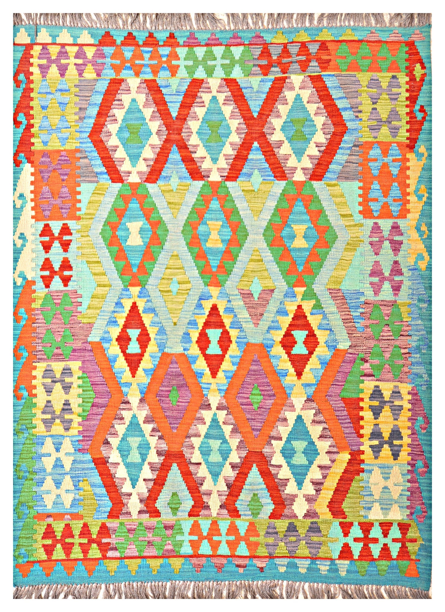 Afghan Kilim - 7x5 ft