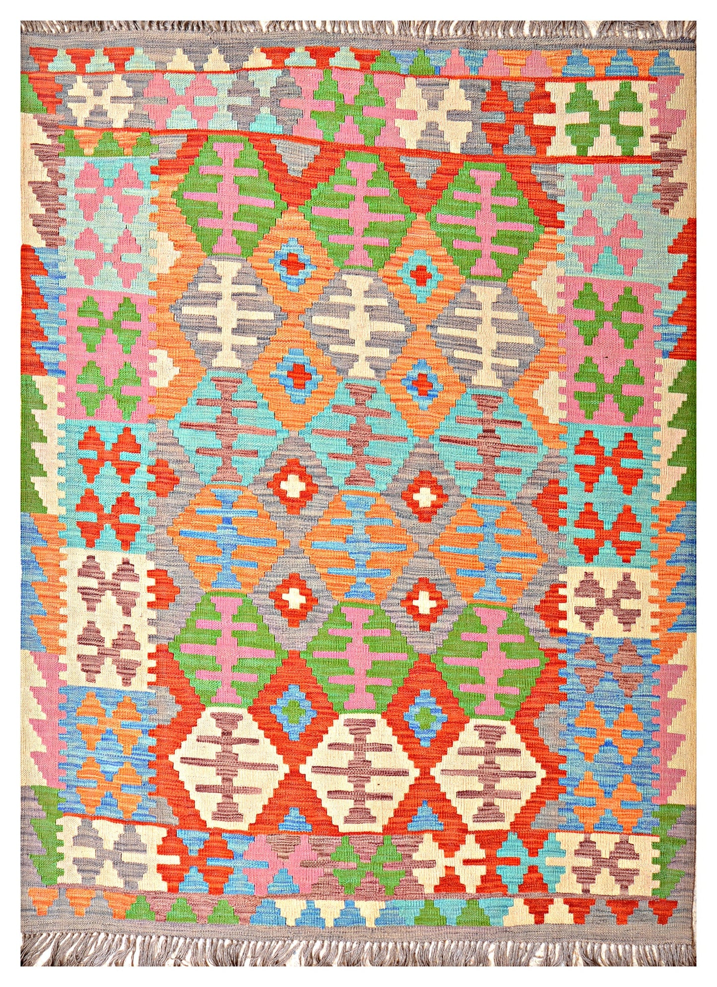Afghan Kilim - 7x5 ft