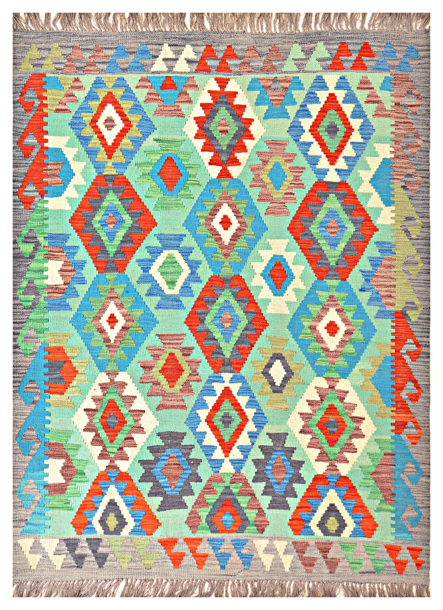 Afghan Kilim - 7x5 ft