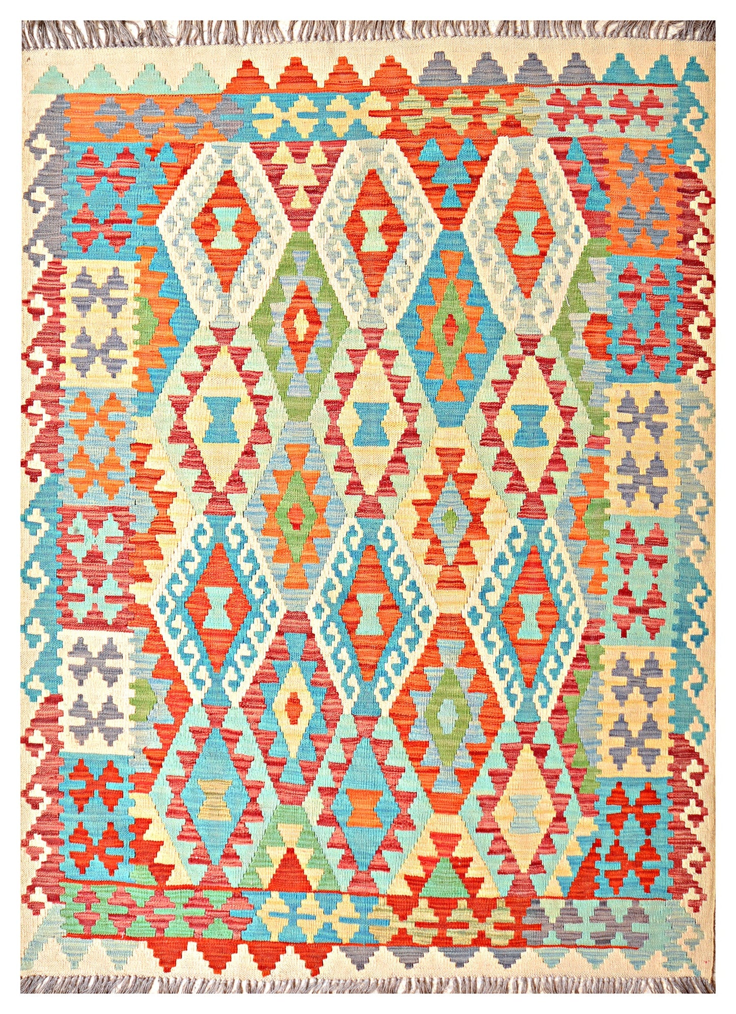 Afghan Kilim - 7x5 ft