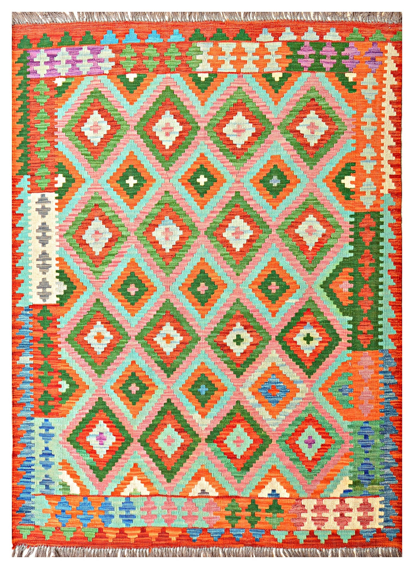Afghan Kilim - 7x5 ft