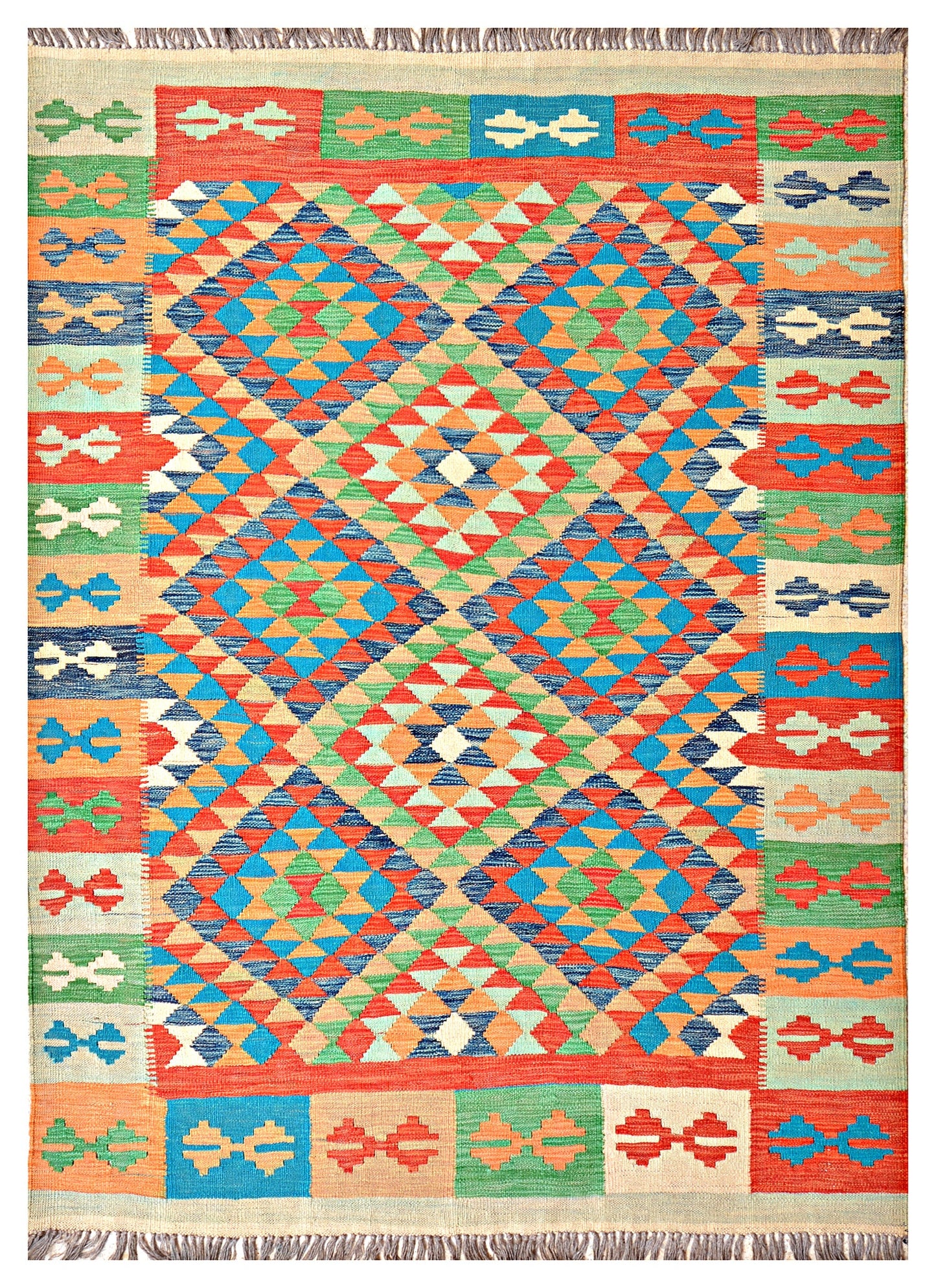 Afghan Kilim - 7x5 ft