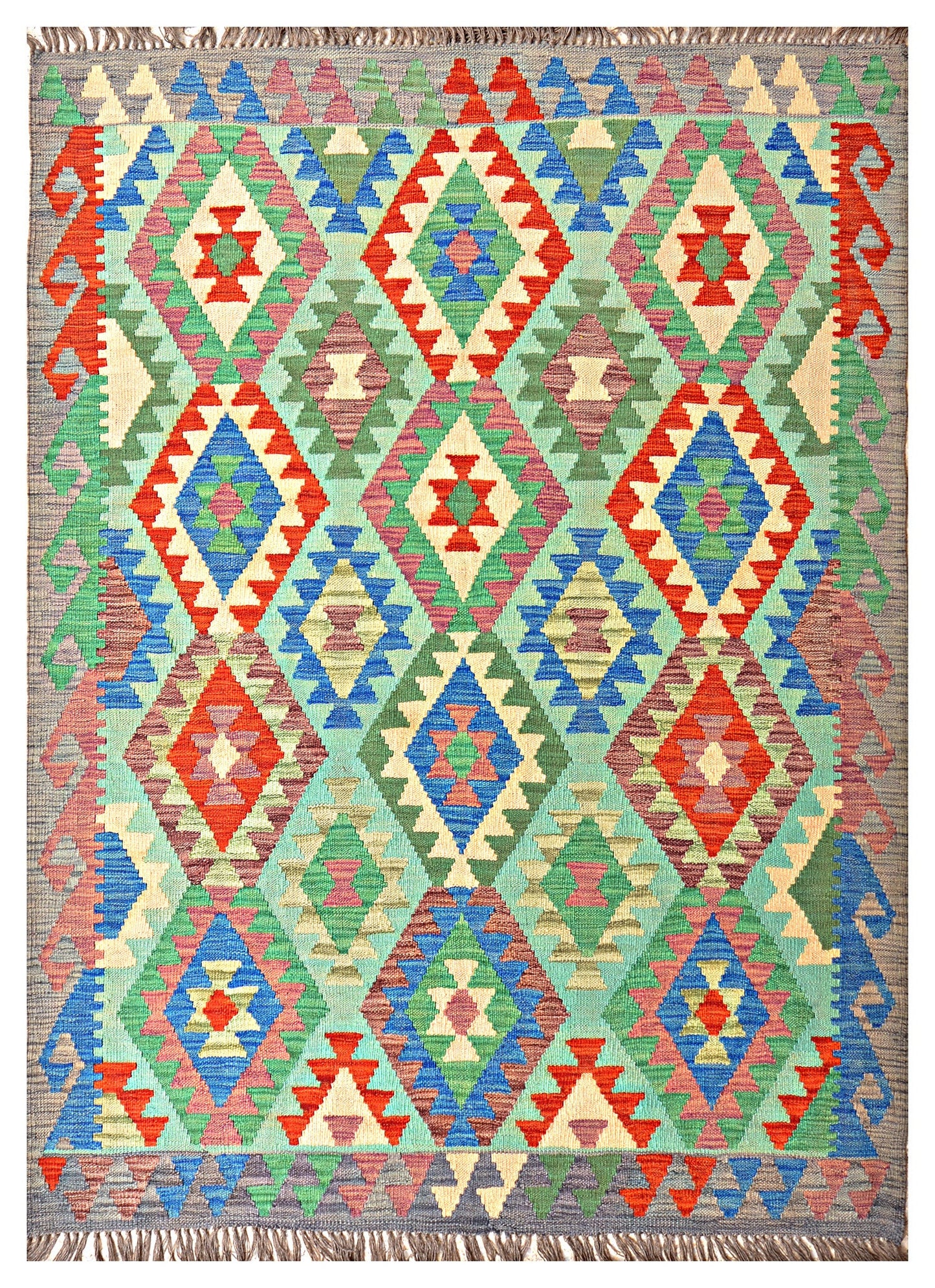 Afghan Kilim - 7x5 ft
